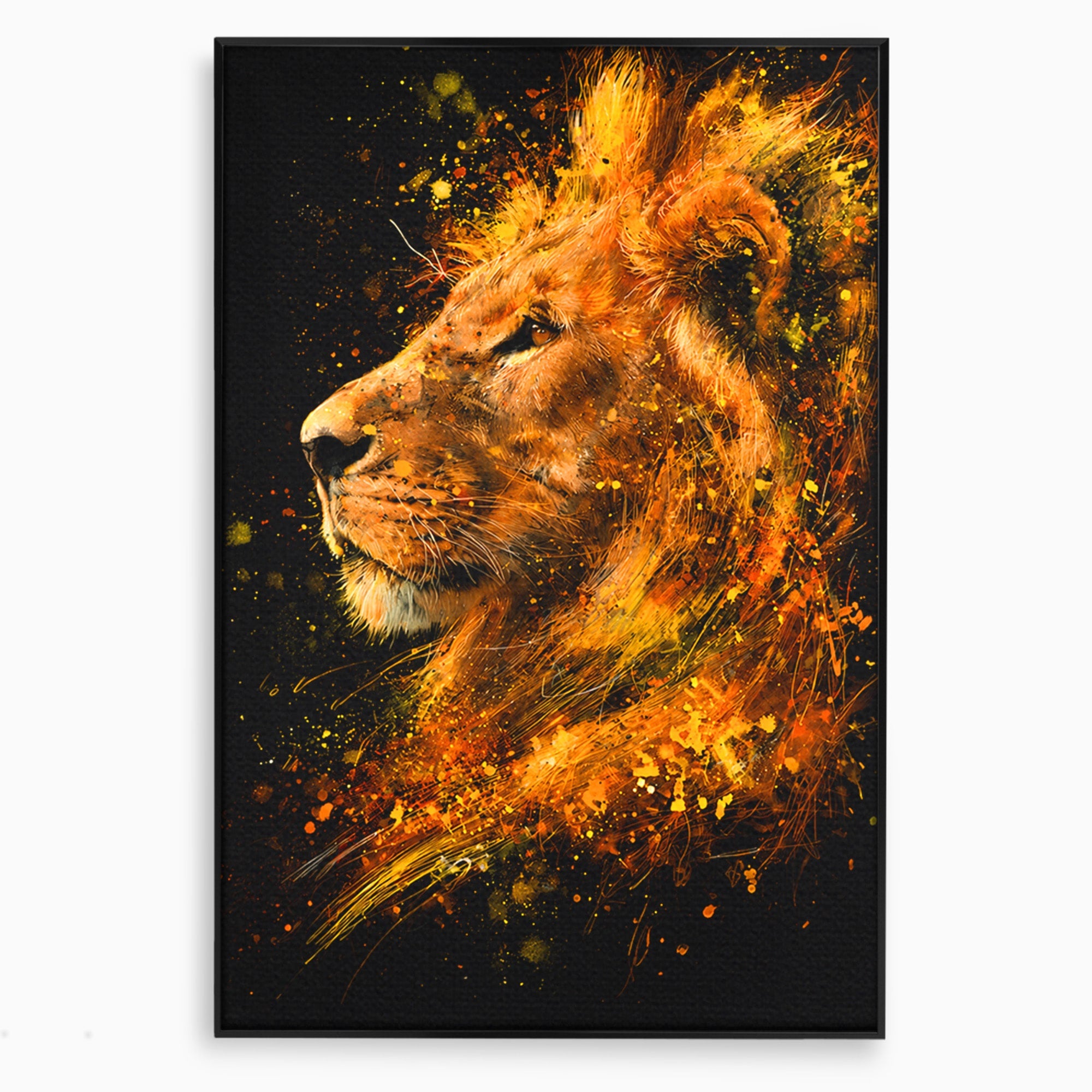 Tablou Canvas Premium LuxCanva® M1564, Spiritul Leului, Leu, Portret, Animal, Putere, Living, Culori Vibrante