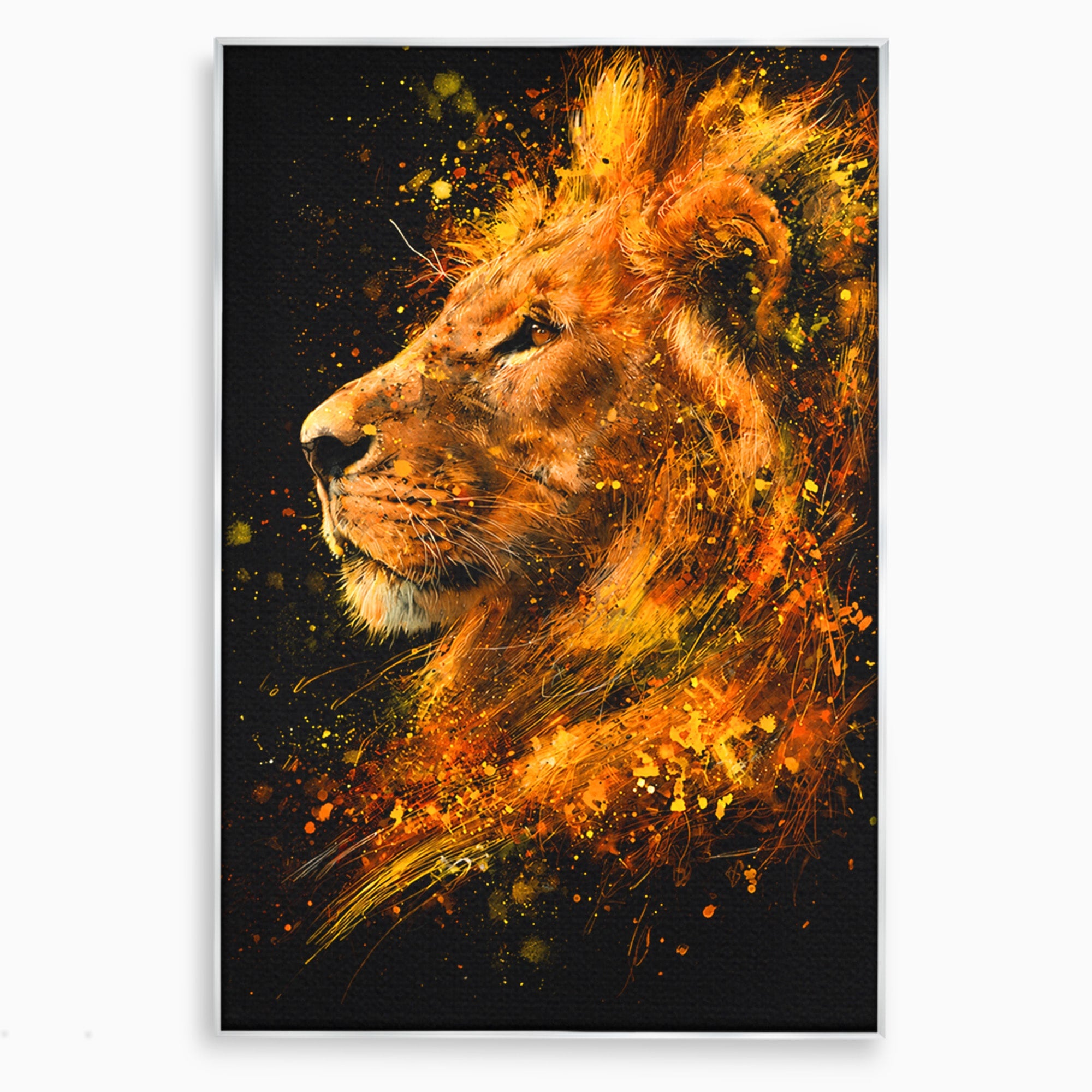 Tablou Canvas Premium LuxCanva® M1564, Spiritul Leului, Leu, Portret, Animal, Putere, Living, Culori Vibrante