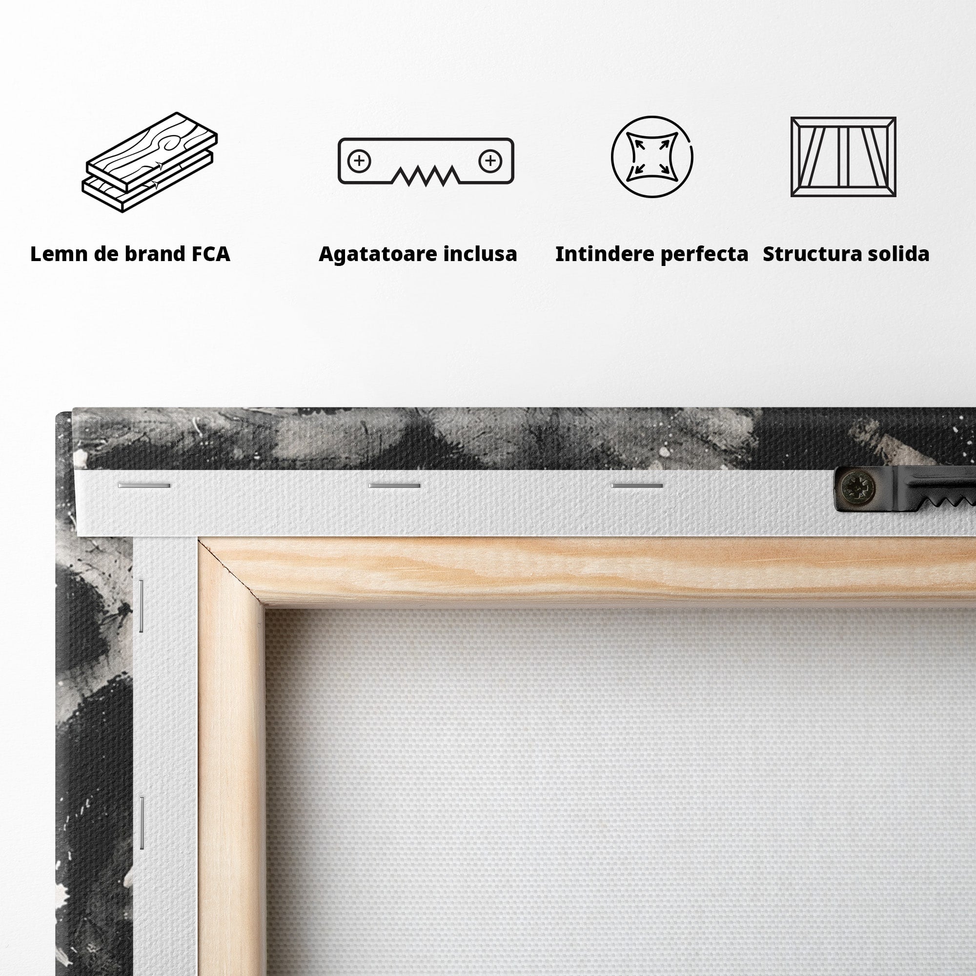 Tablou Canvas Premium LuxCanva® M1566, Taurul Impunator, Taur, Animale, Abstract, Putere, Living, Dormitor, Culori Vibrante