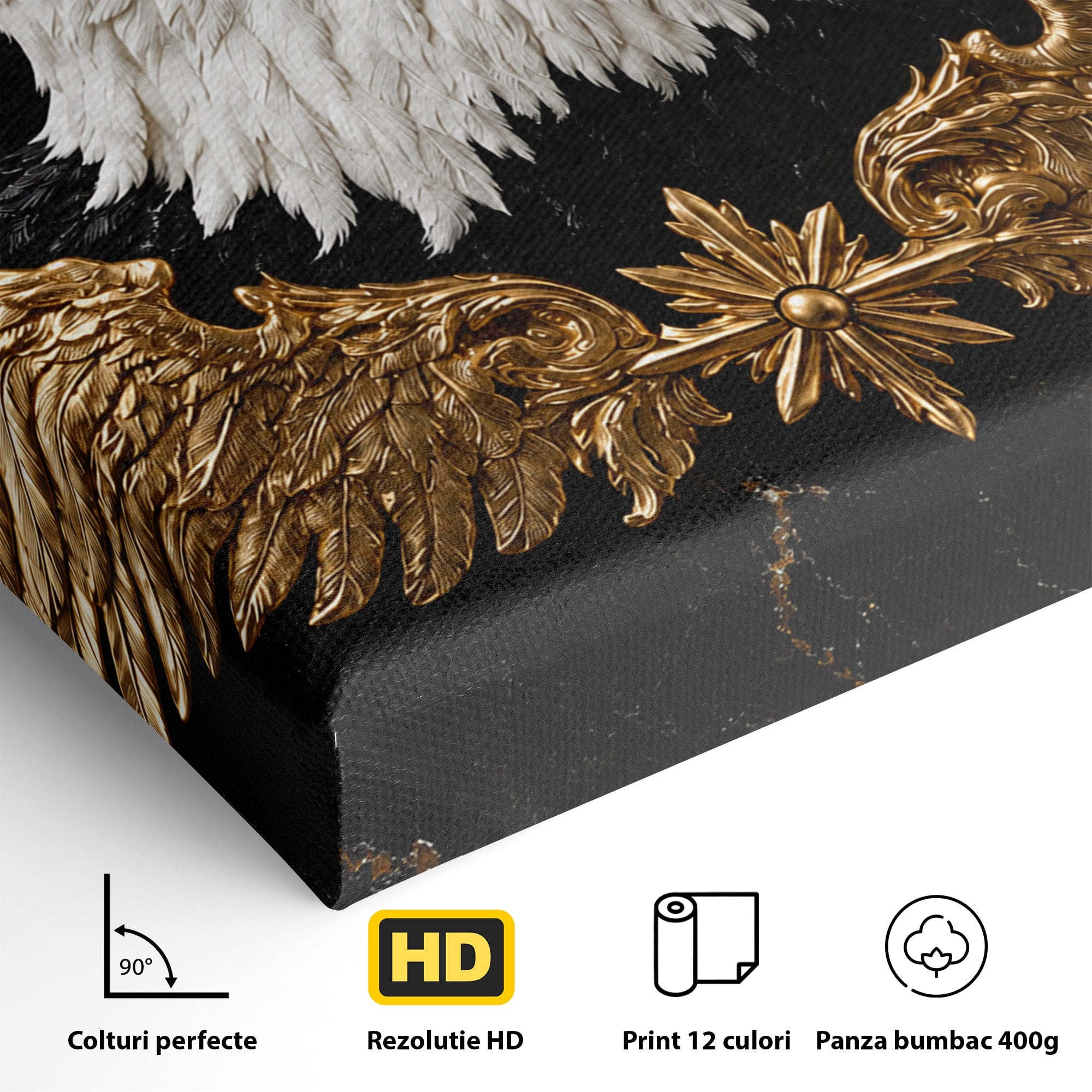 Tablou Canvas Premium LuxCanva® M1567, Vultur Regal, Vultur, Aripi, Animale, Putere, Birou, Culori Vibrante