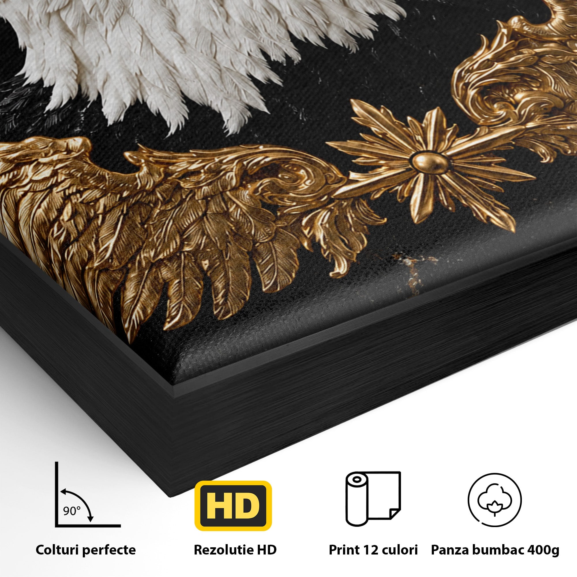 Tablou Canvas Premium LuxCanva® M1567, Vultur Regal, Vultur, Aripi, Animale, Putere, Birou, Culori Vibrante