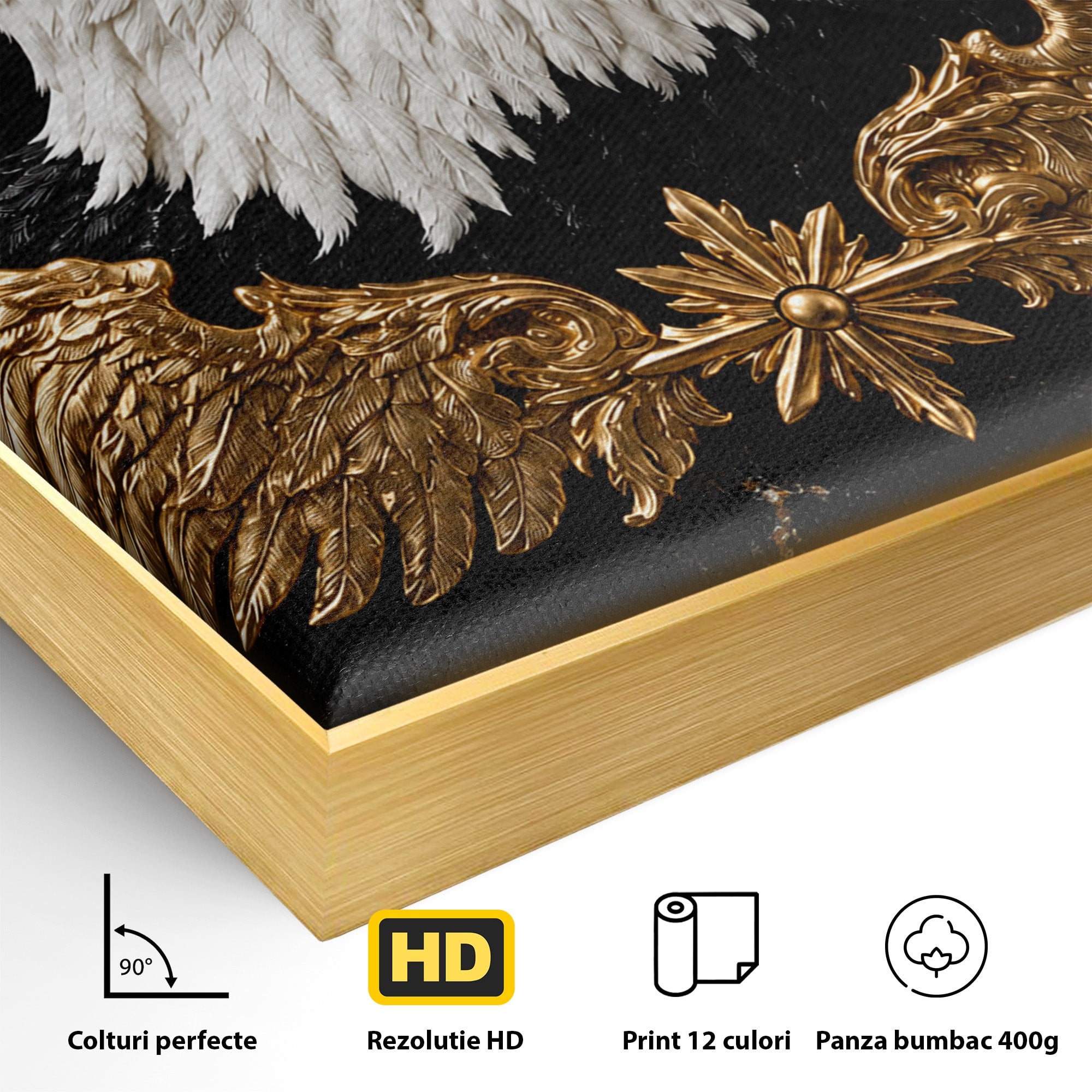 Tablou Canvas Premium LuxCanva® M1567, Vultur Regal, Vultur, Aripi, Animale, Putere, Birou, Culori Vibrante