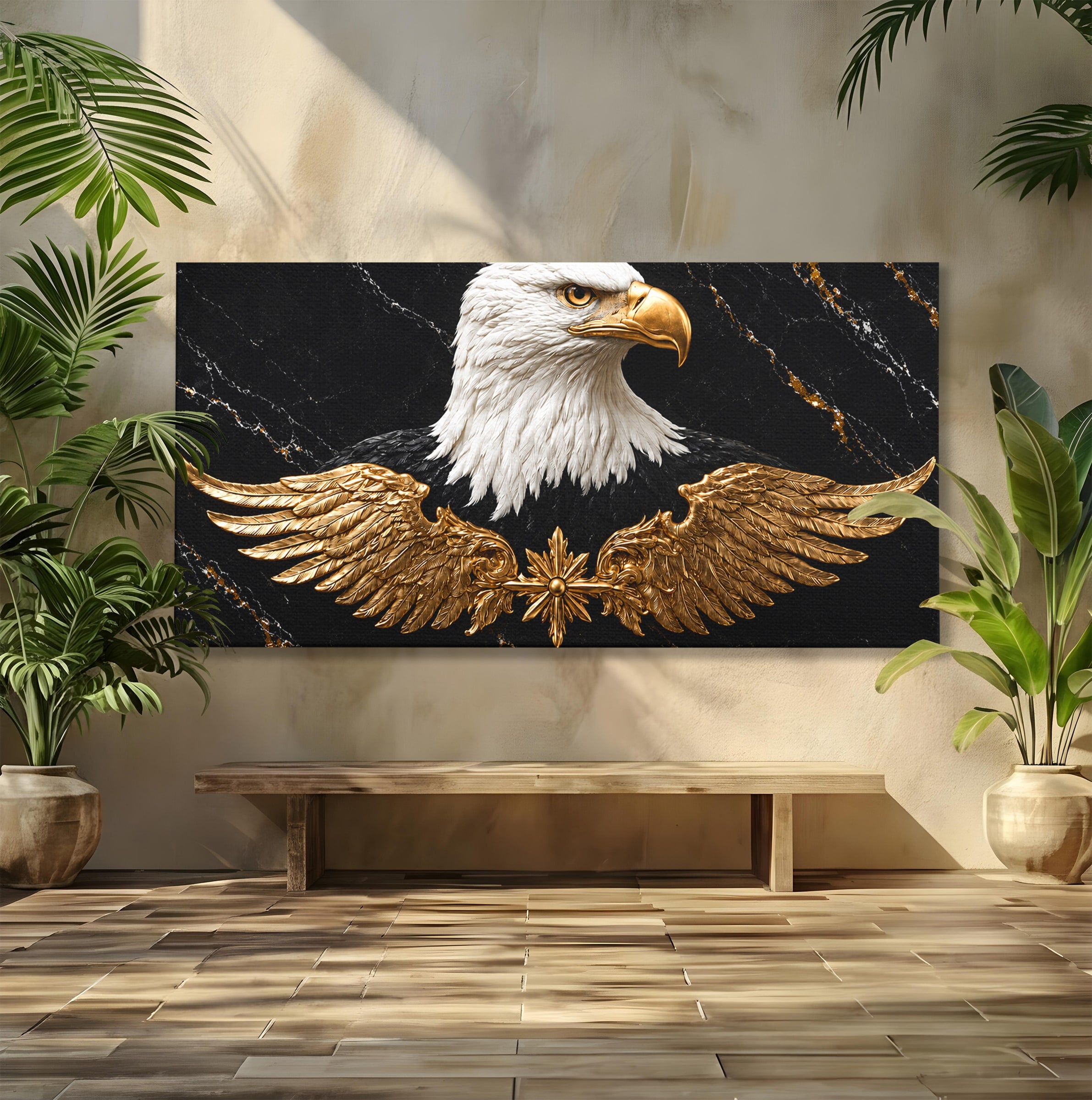 Tablou Canvas Premium LuxCanva® M1567, Vultur Regal, Vultur, Aripi, Animale, Putere, Birou, Culori Vibrante