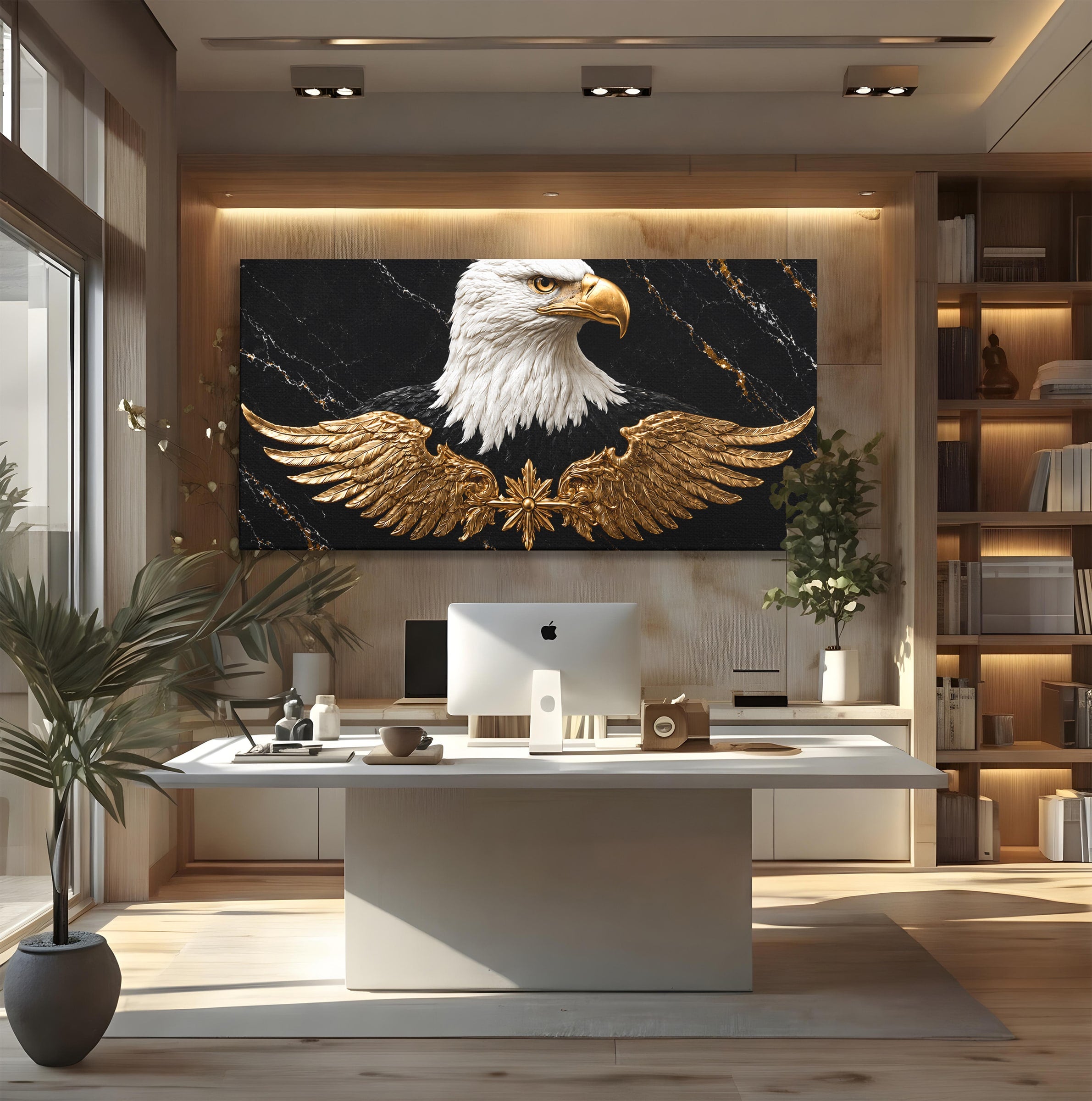 Tablou Canvas Premium LuxCanva® M1567, Vultur Regal, Vultur, Aripi, Animale, Putere, Birou, Culori Vibrante