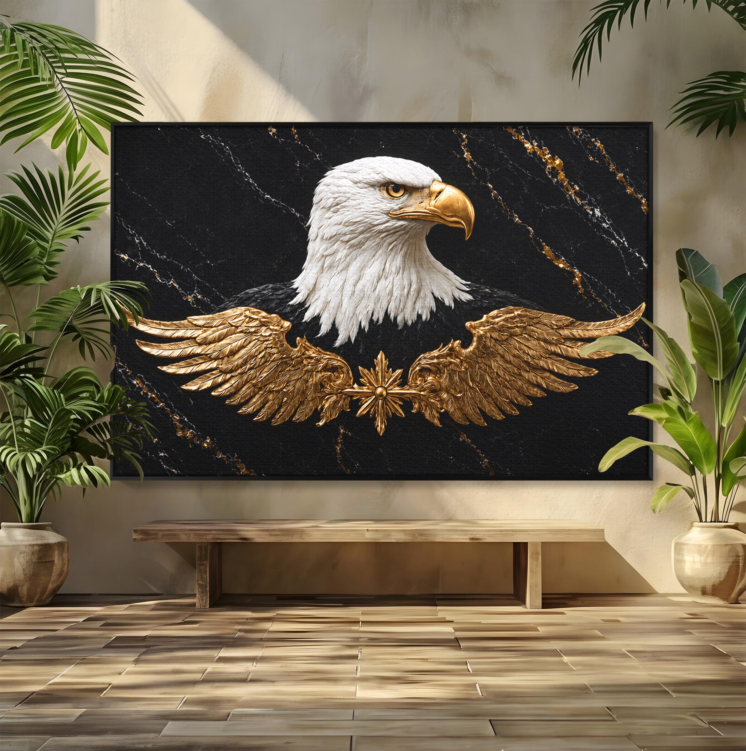 Tablou Canvas Premium LuxCanva® M1567, Vultur Regal, Vultur, Aripi, Animale, Putere, Birou, Culori Vibrante