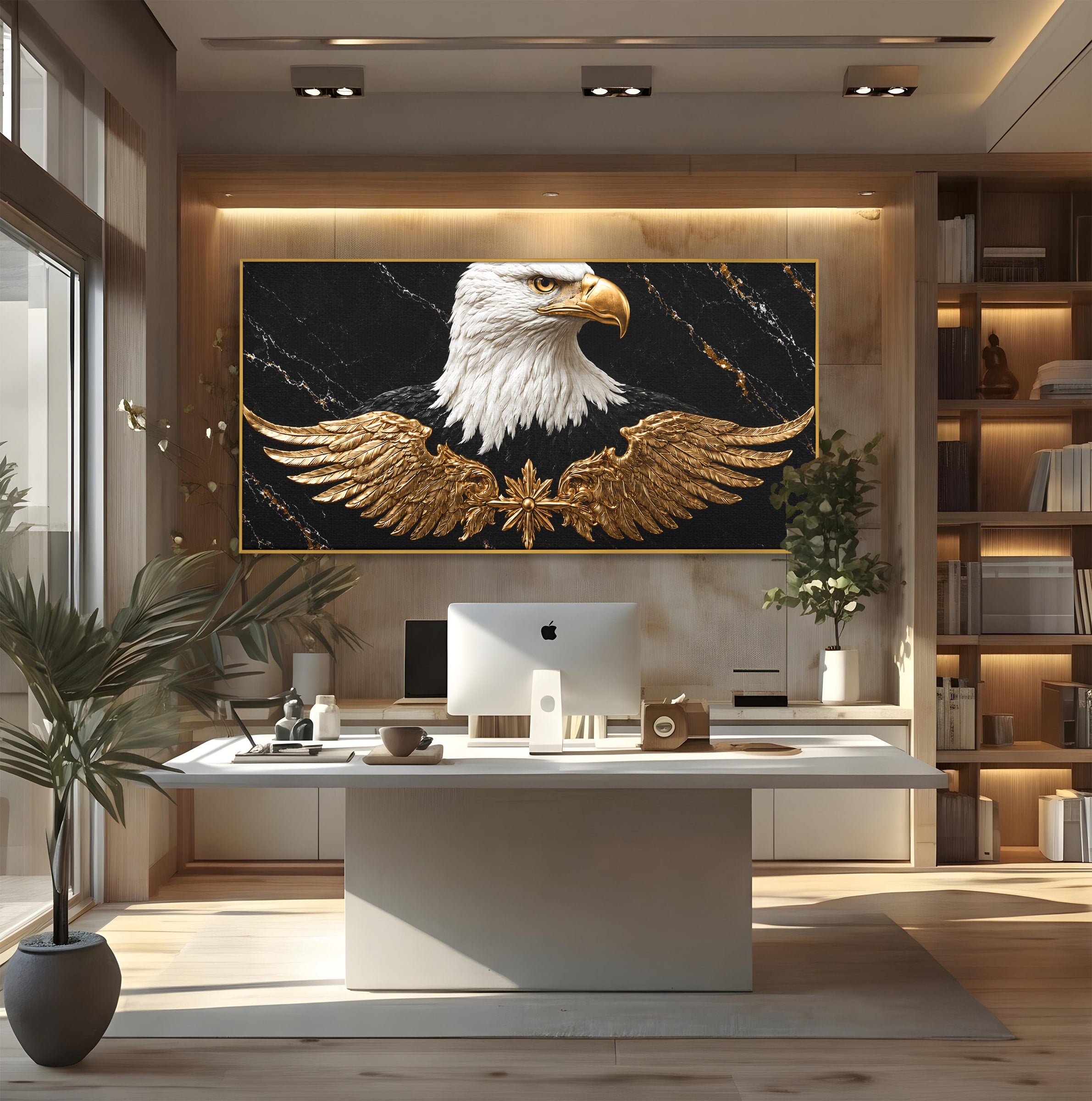 Tablou Canvas Premium LuxCanva® M1567, Vultur Regal, Vultur, Aripi, Animale, Putere, Birou, Culori Vibrante
