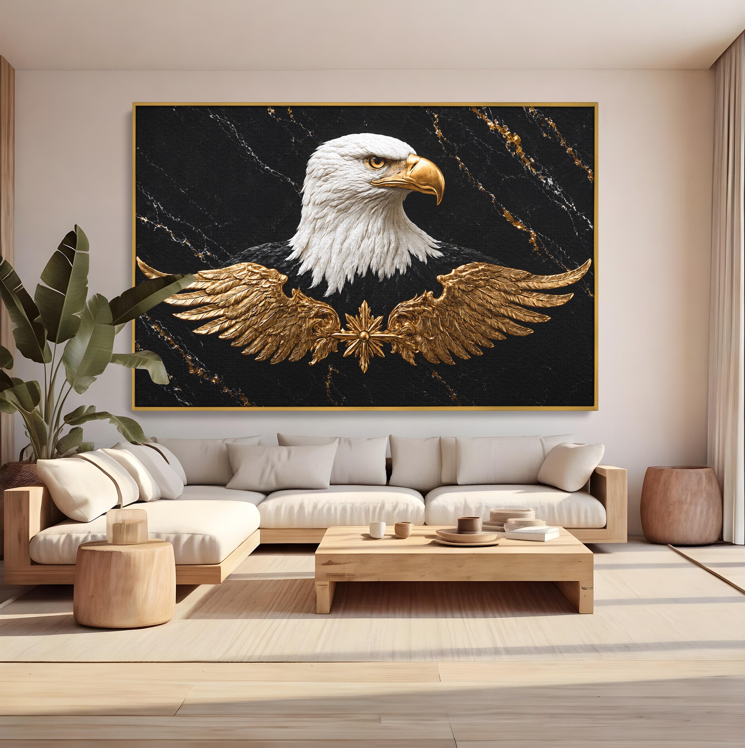 Tablou Canvas Premium LuxCanva® M1567, Vultur Regal, Vultur, Aripi, Animale, Putere, Birou, Culori Vibrante