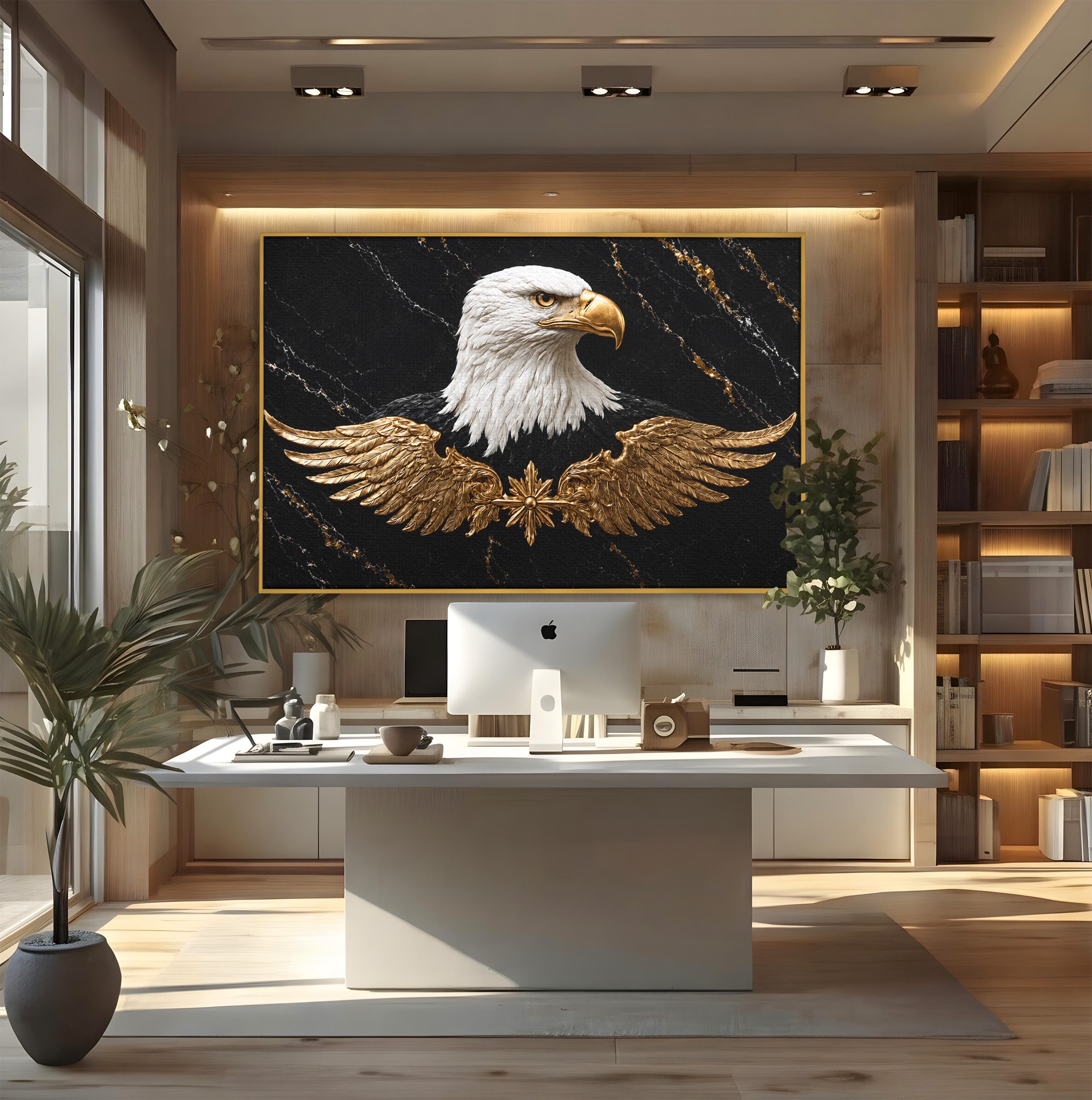 Tablou Canvas Premium LuxCanva® M1567, Vultur Regal, Vultur, Aripi, Animale, Putere, Birou, Culori Vibrante