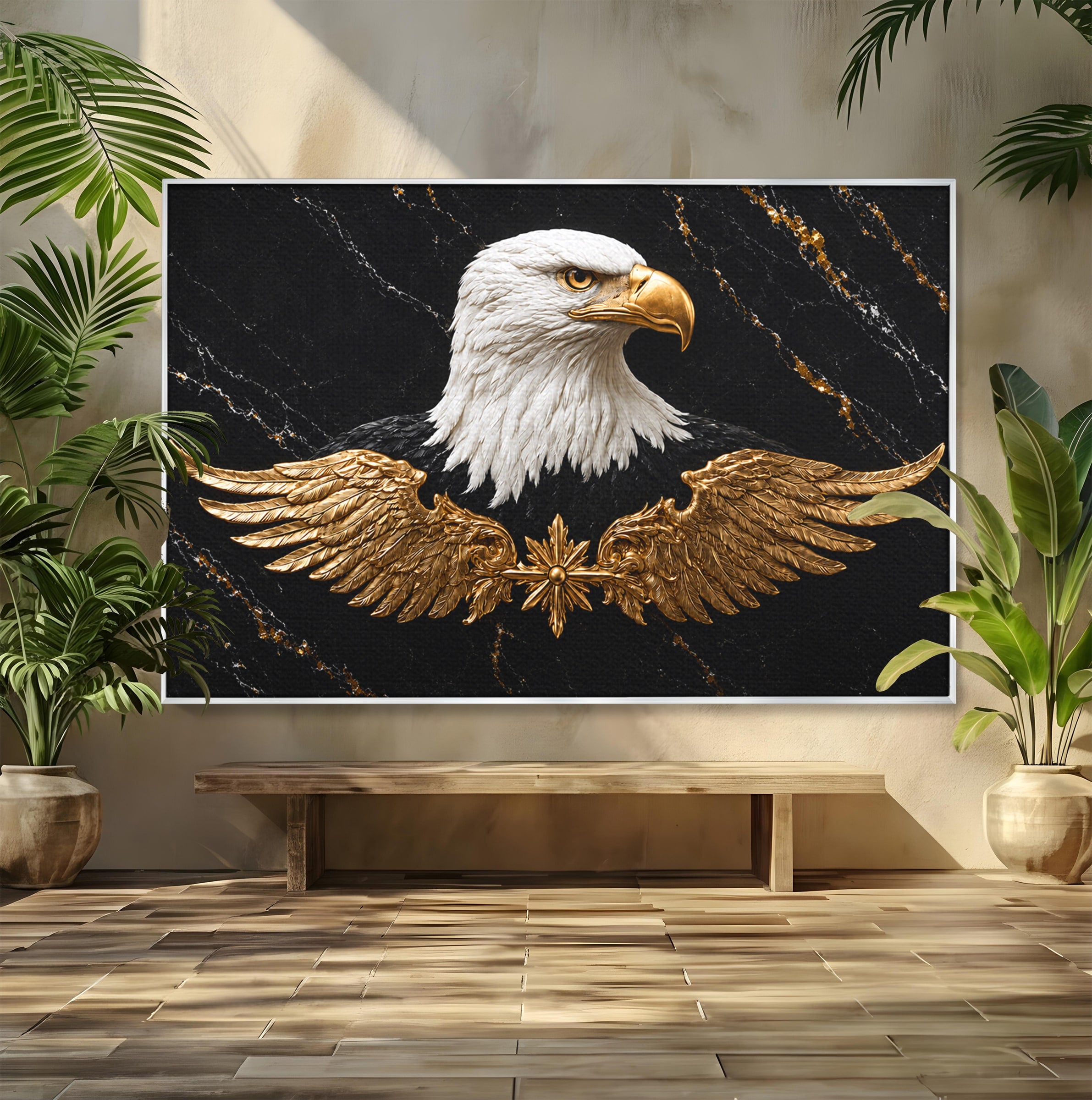Tablou Canvas Premium LuxCanva® M1567, Vultur Regal, Vultur, Aripi, Animale, Putere, Birou, Culori Vibrante