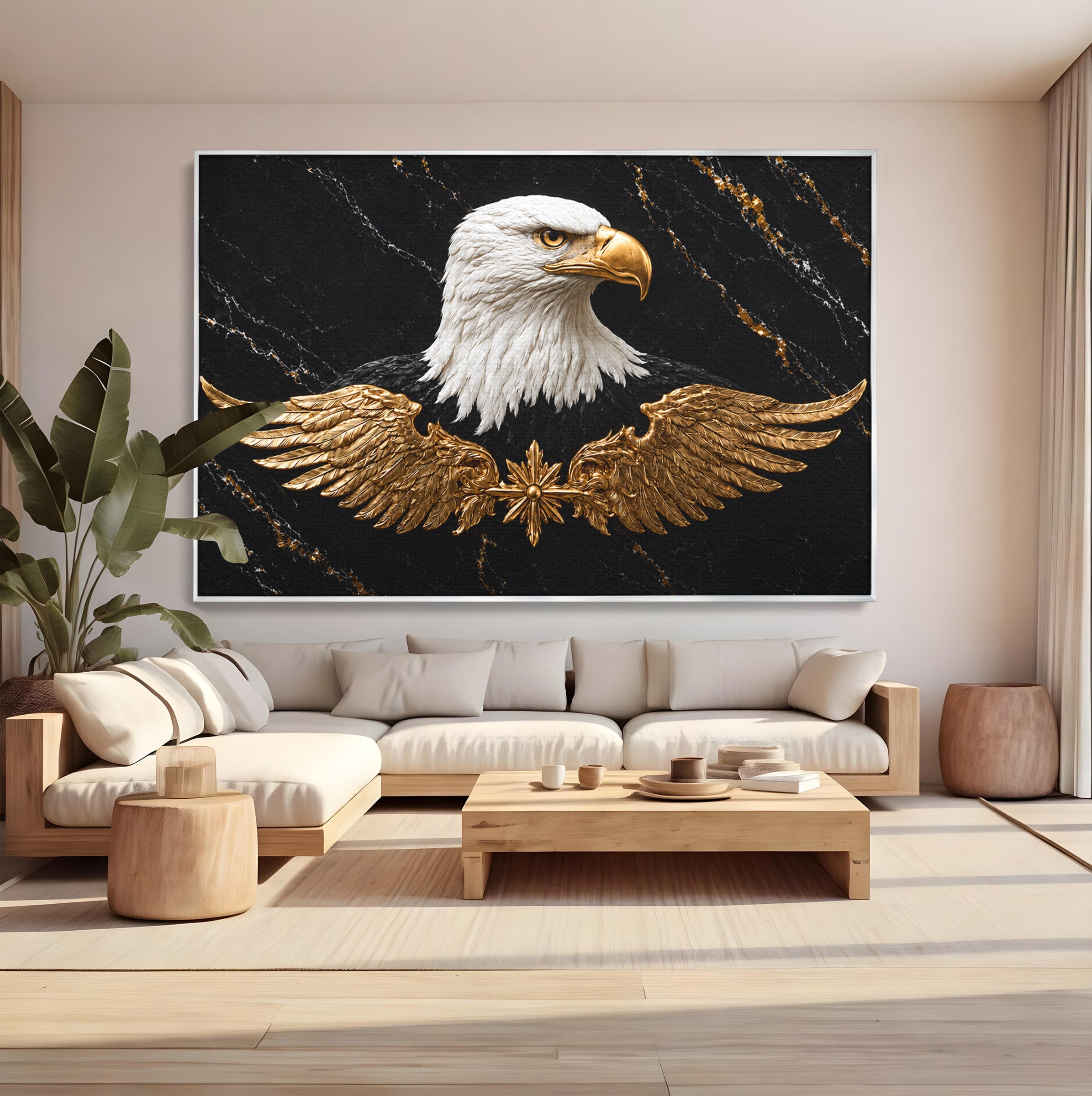 Tablou Canvas Premium LuxCanva® M1567, Vultur Regal, Vultur, Aripi, Animale, Putere, Birou, Culori Vibrante