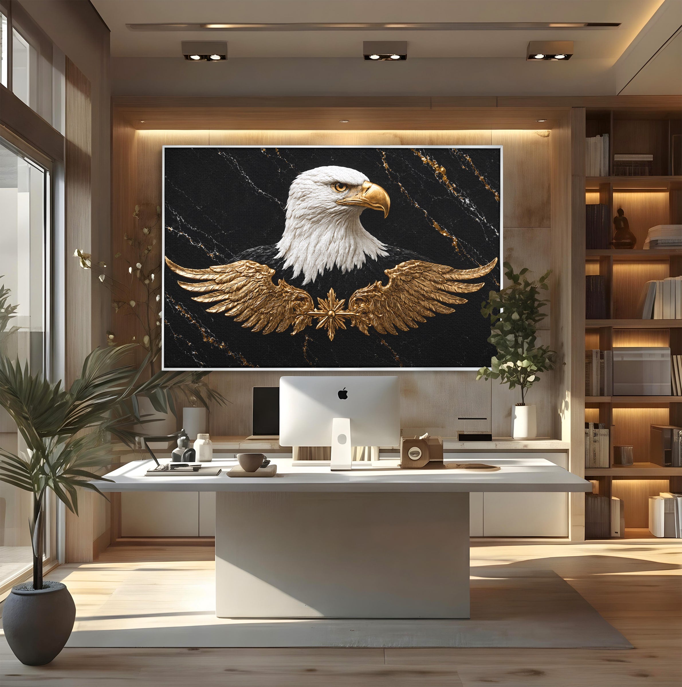 Tablou Canvas Premium LuxCanva® M1567, Vultur Regal, Vultur, Aripi, Animale, Putere, Birou, Culori Vibrante