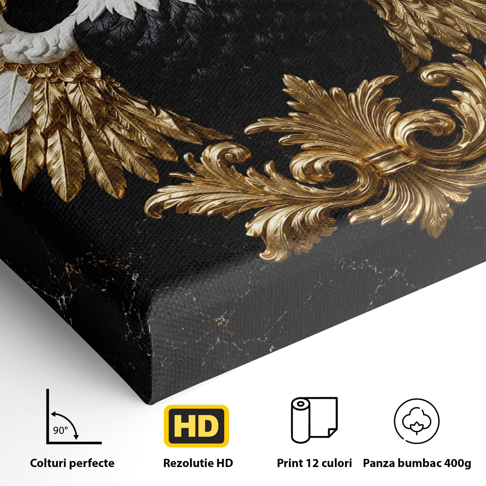 Tablou Canvas Premium LuxCanva® M1568, Vultur Imperial, Vultur, Imperial, Majestic, Living, Dormitor, Culori Vibrante