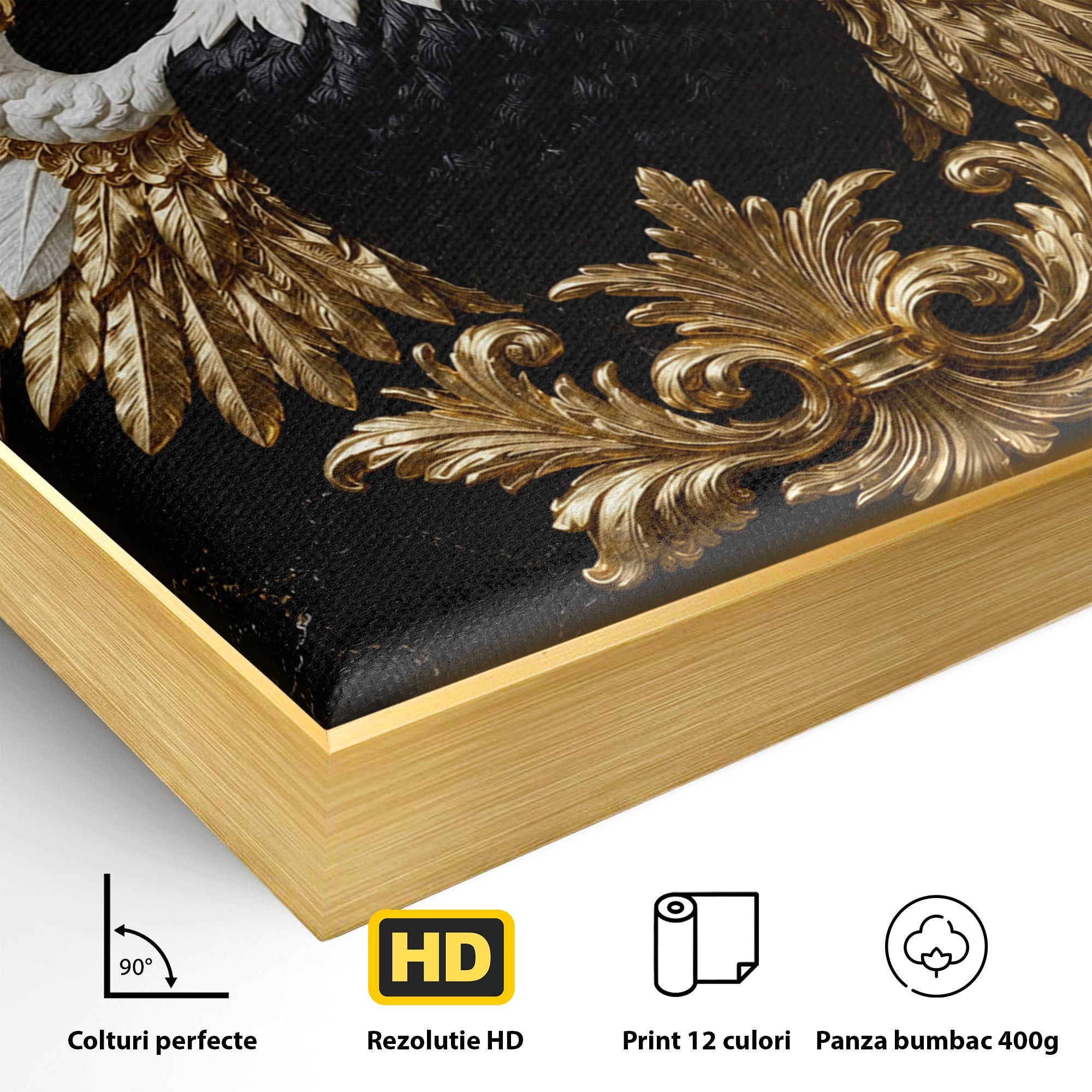 Tablou Canvas Premium LuxCanva® M1568, Vultur Imperial, Vultur, Imperial, Majestic, Living, Dormitor, Culori Vibrante