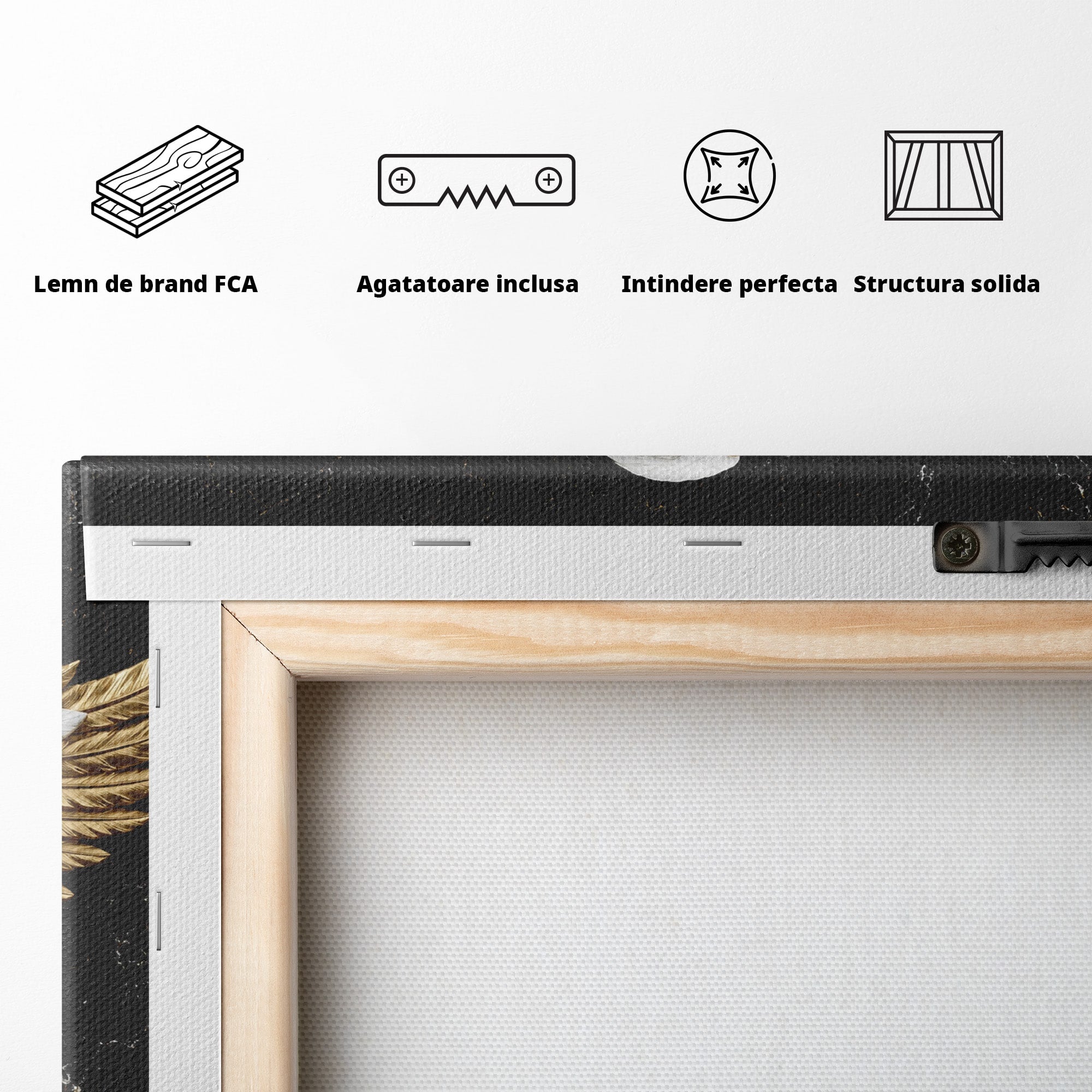Tablou Canvas Premium LuxCanva® M1568, Vultur Imperial, Vultur, Imperial, Majestic, Living, Dormitor, Culori Vibrante