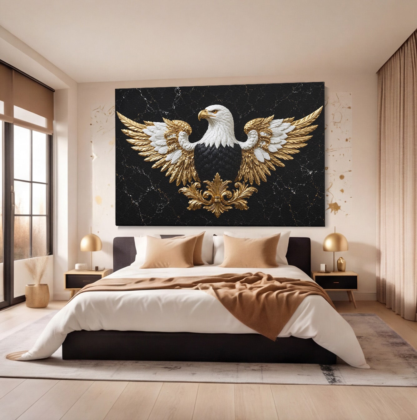 Tablou Canvas Premium LuxCanva® M1568, Vultur Imperial, Vultur, Imperial, Majestic, Living, Dormitor, Culori Vibrante