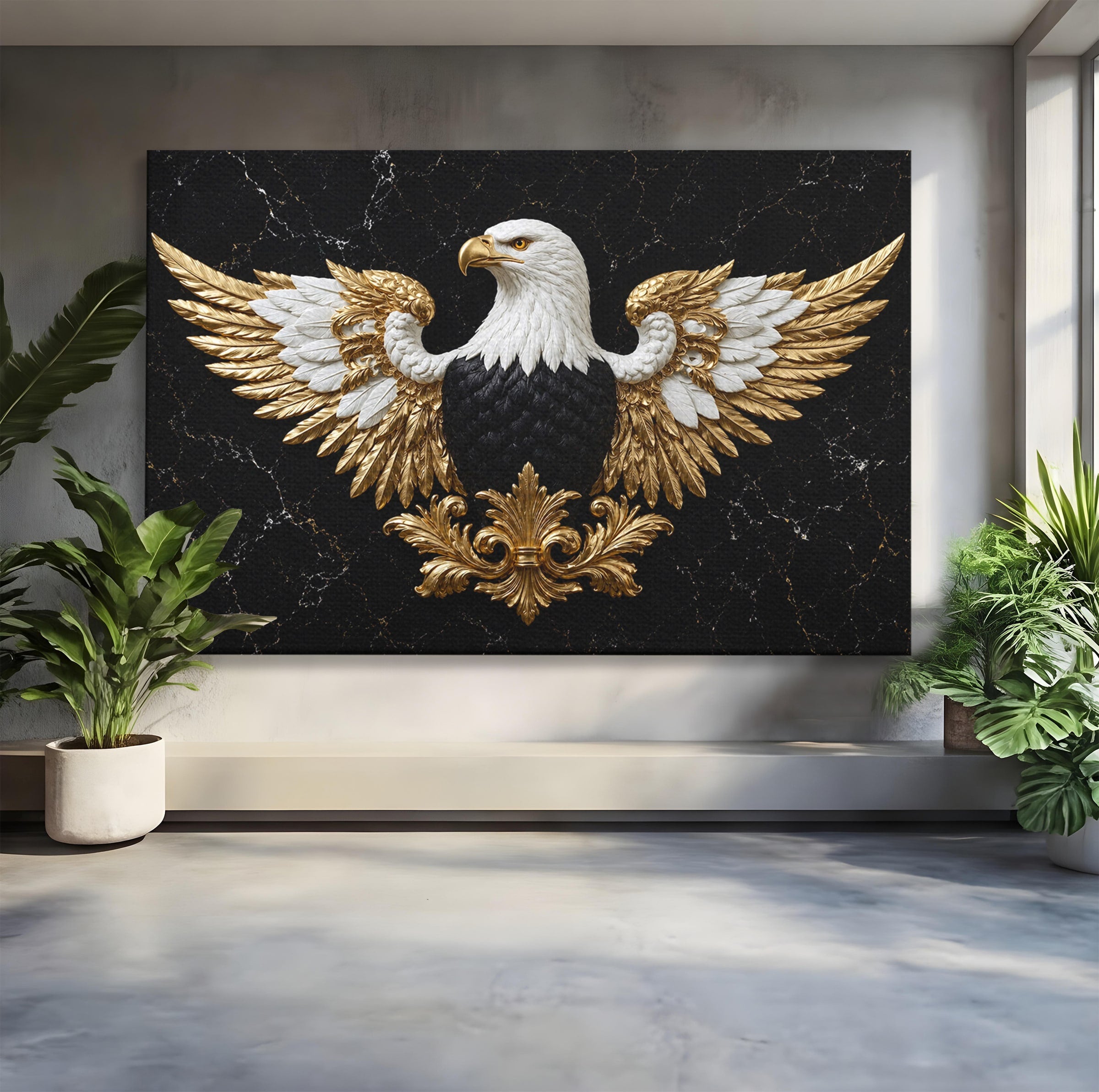 Tablou Canvas Premium LuxCanva® M1568, Vultur Imperial, Vultur, Imperial, Majestic, Living, Dormitor, Culori Vibrante