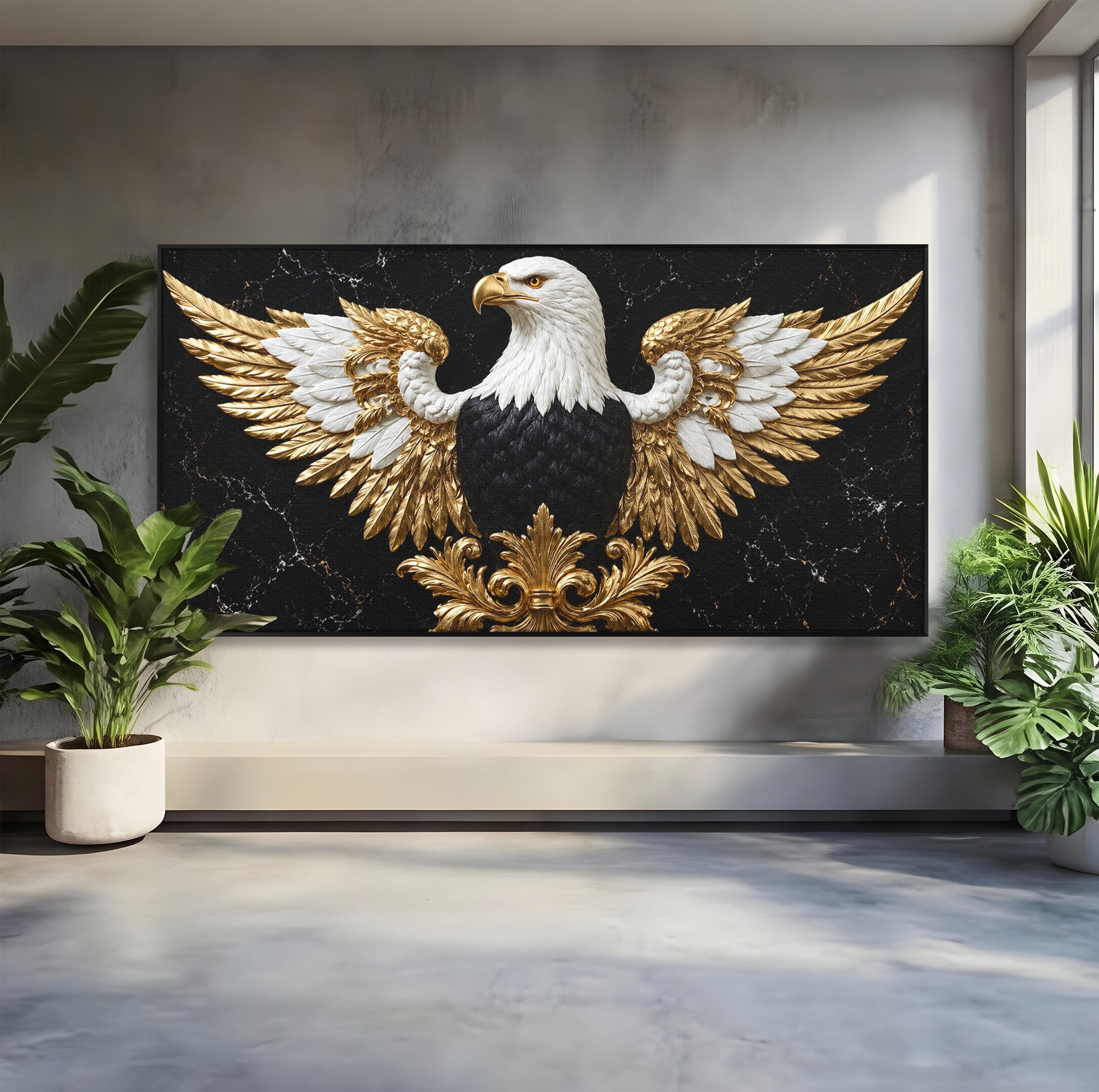 Tablou Canvas Premium LuxCanva® M1568, Vultur Imperial, Vultur, Imperial, Majestic, Living, Dormitor, Culori Vibrante