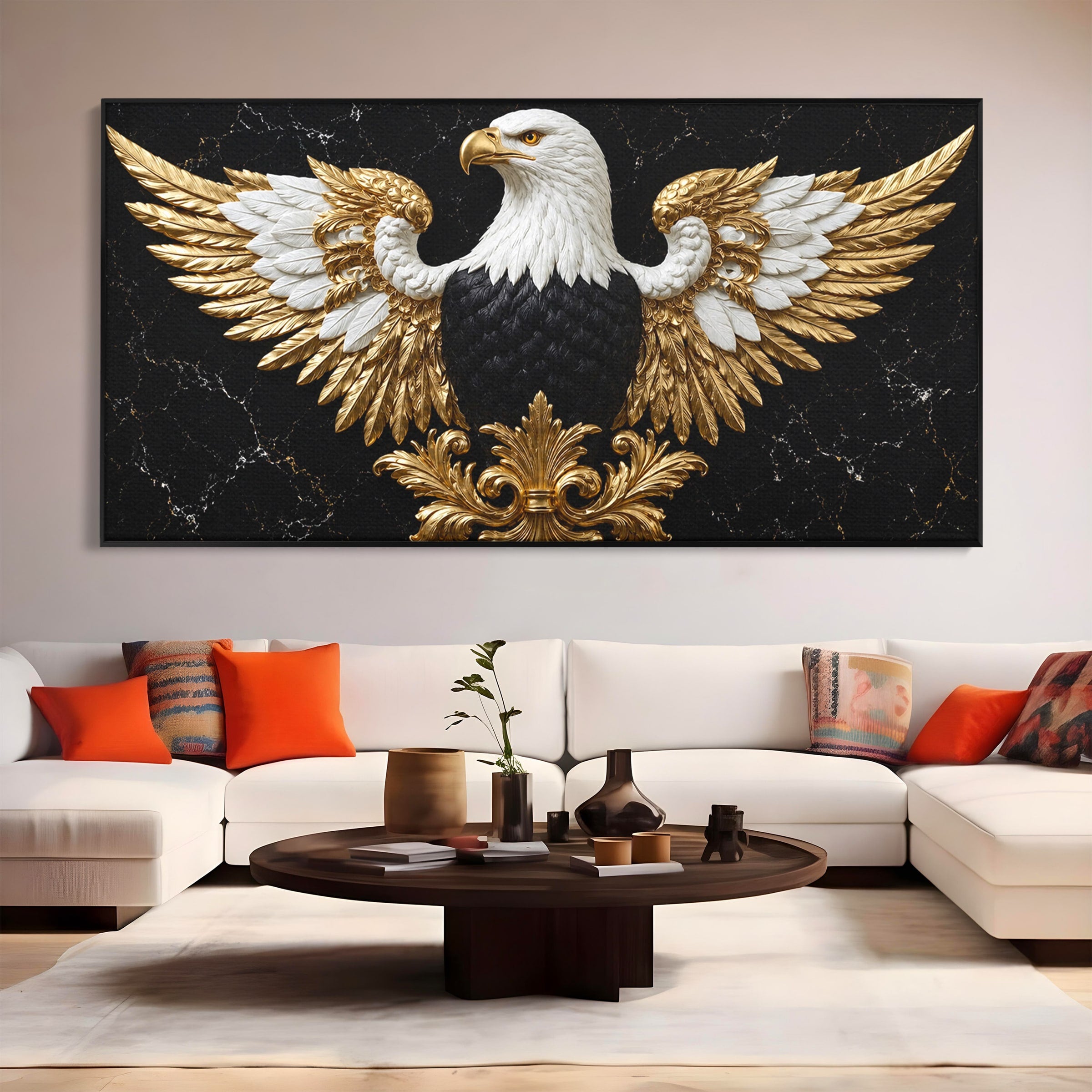 Tablou Canvas Premium LuxCanva® M1568, Vultur Imperial, Vultur, Imperial, Majestic, Living, Dormitor, Culori Vibrante