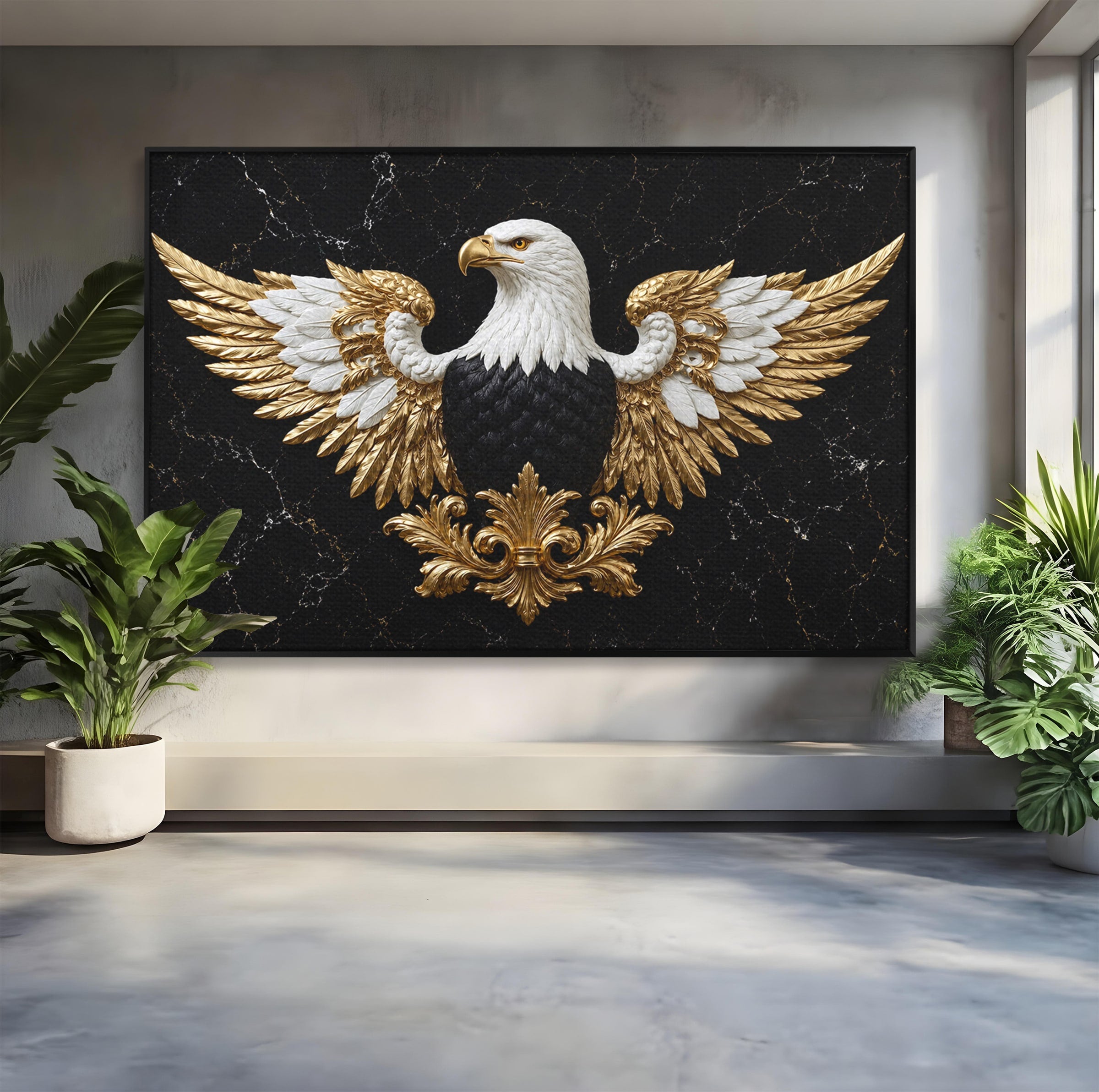 Tablou Canvas Premium LuxCanva® M1568, Vultur Imperial, Vultur, Imperial, Majestic, Living, Dormitor, Culori Vibrante