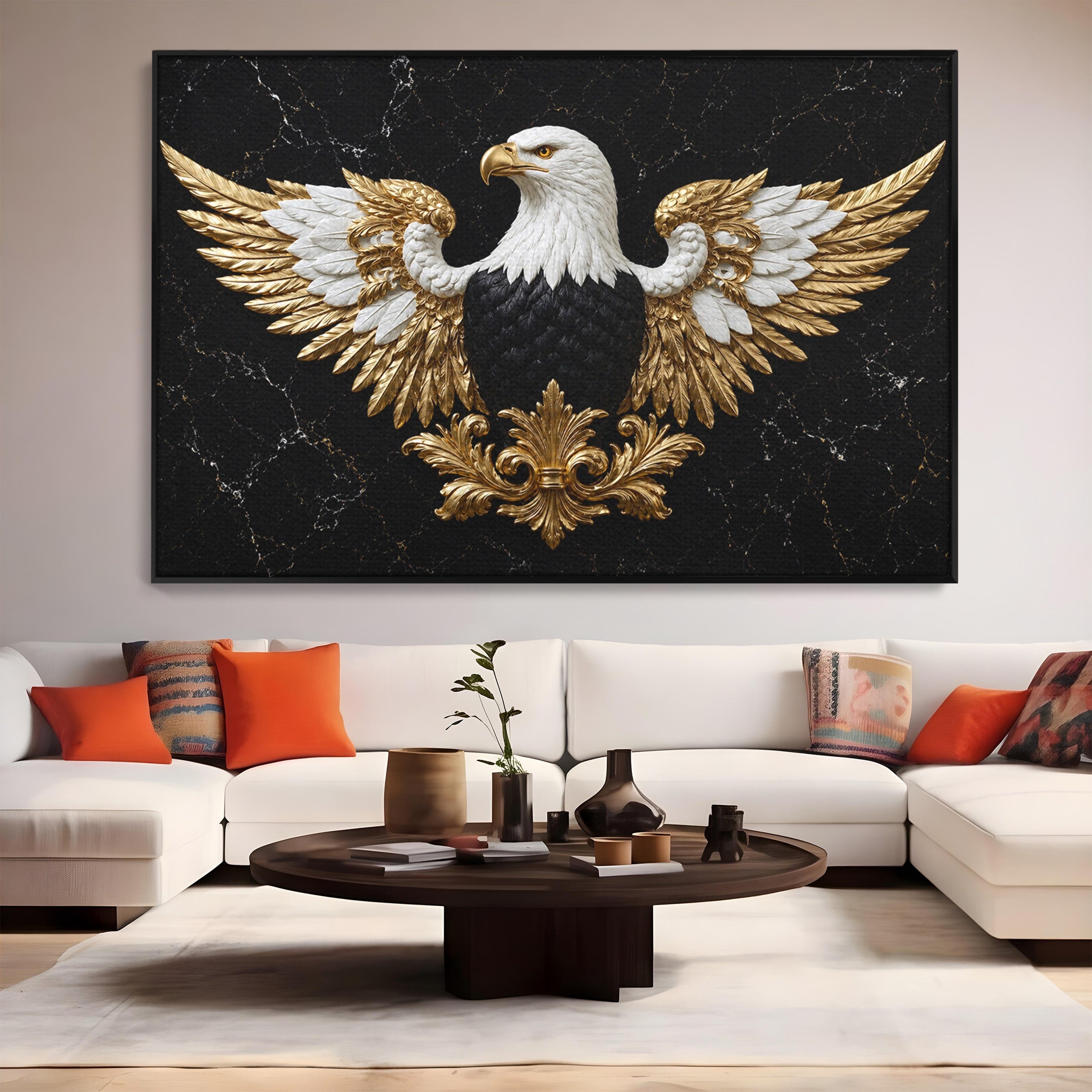 Tablou Canvas Premium LuxCanva® M1568, Vultur Imperial, Vultur, Imperial, Majestic, Living, Dormitor, Culori Vibrante