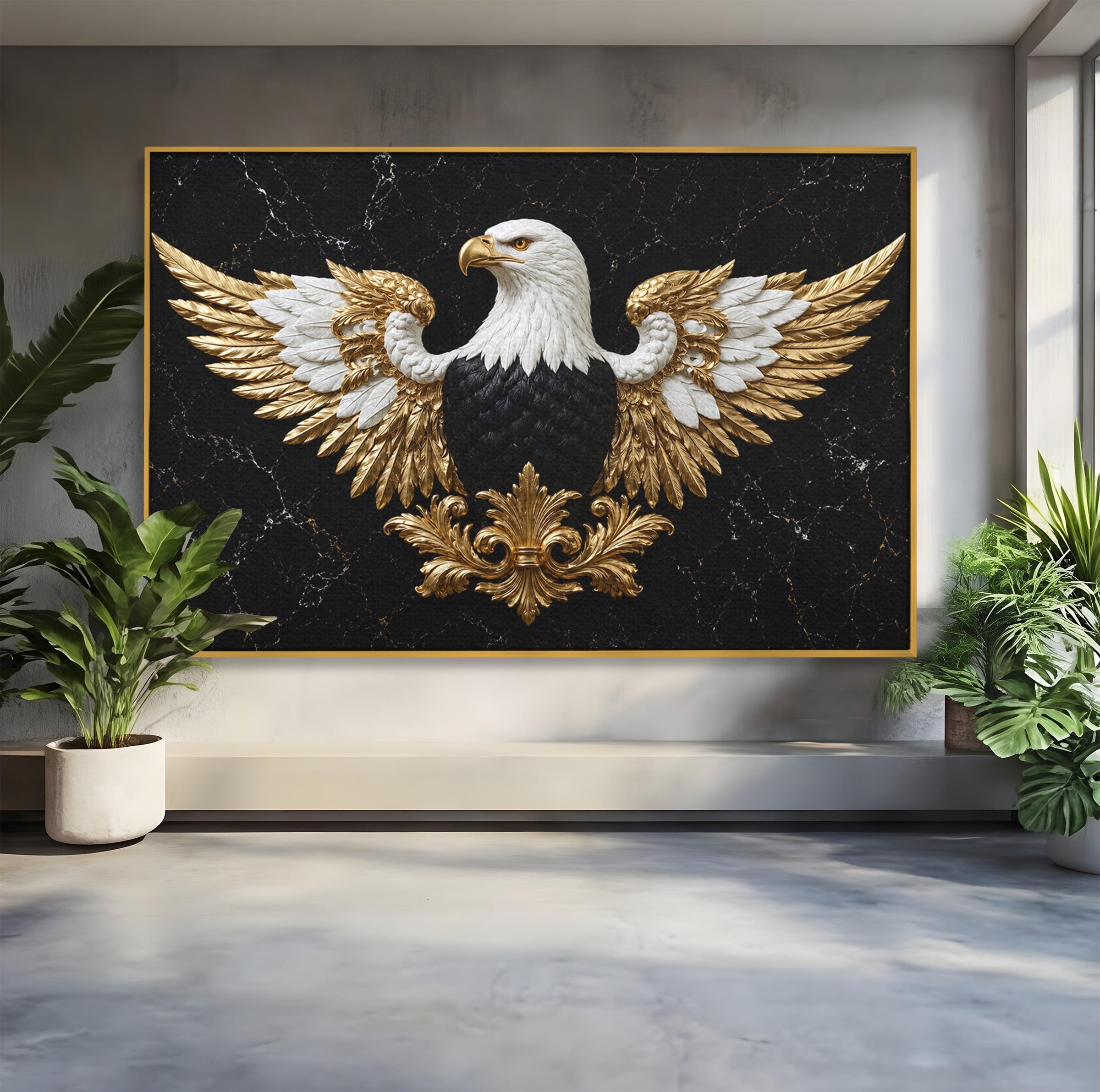 Tablou Canvas Premium LuxCanva® M1568, Vultur Imperial, Vultur, Imperial, Majestic, Living, Dormitor, Culori Vibrante