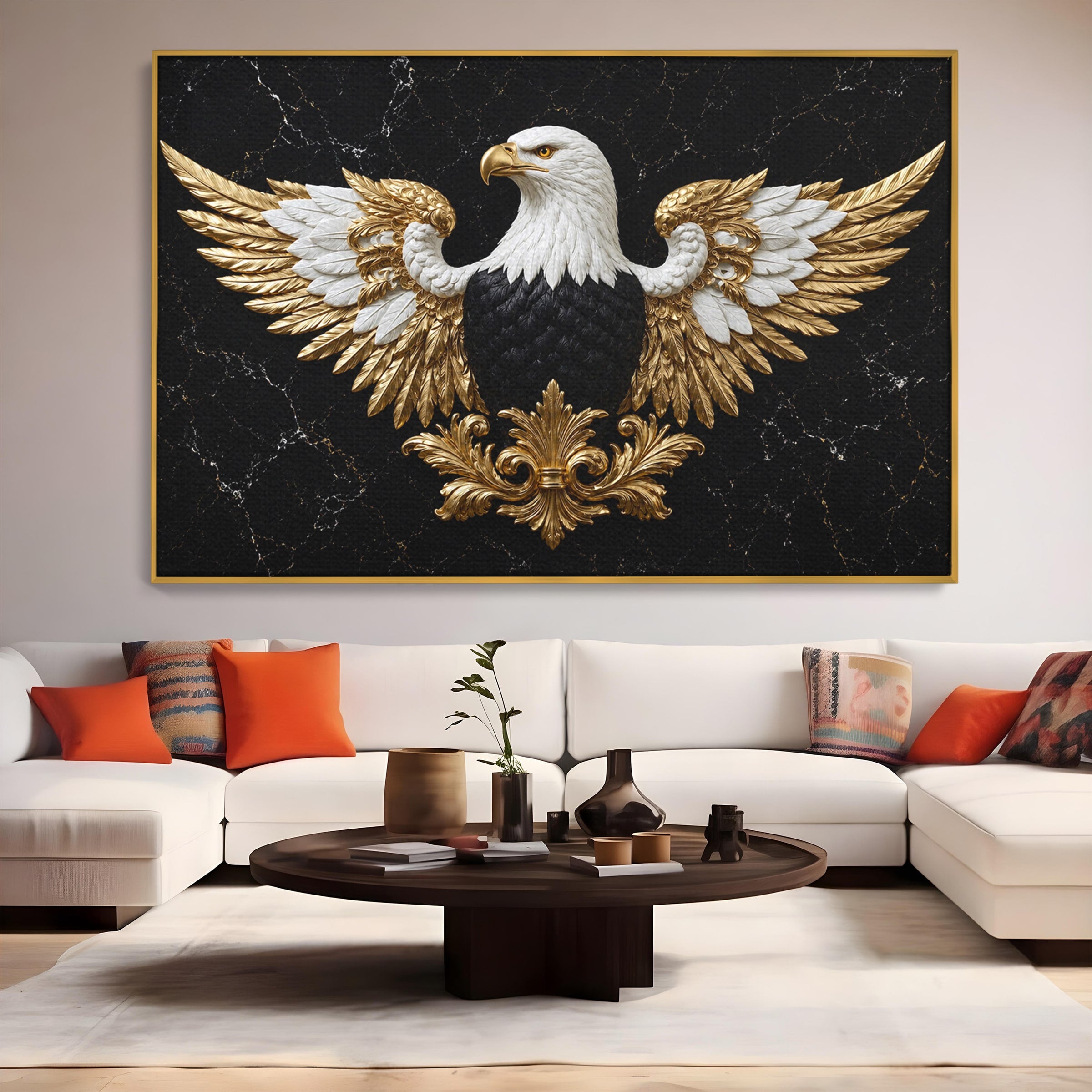 Tablou Canvas Premium LuxCanva® M1568, Vultur Imperial, Vultur, Imperial, Majestic, Living, Dormitor, Culori Vibrante