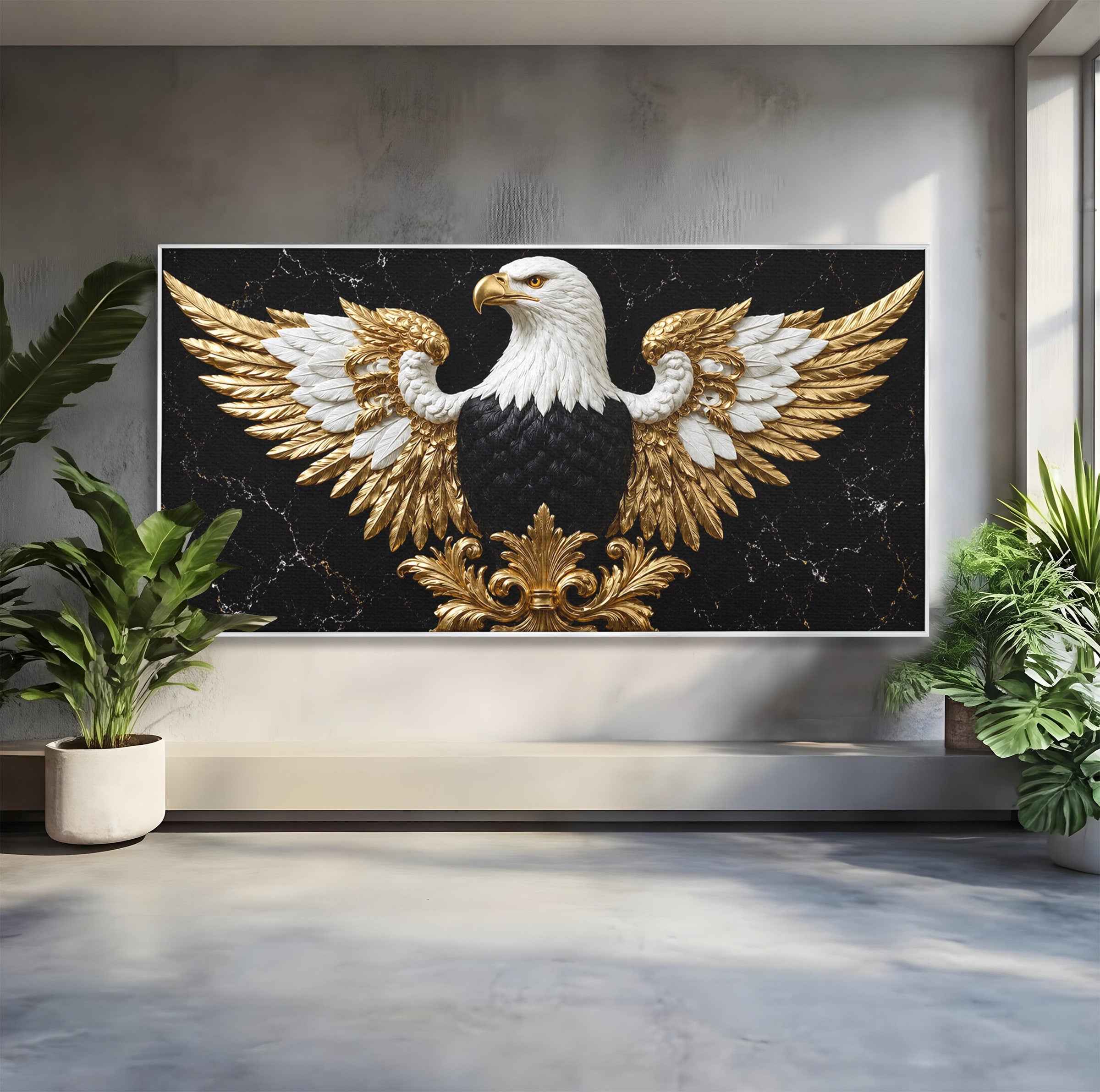 Tablou Canvas Premium LuxCanva® M1568, Vultur Imperial, Vultur, Imperial, Majestic, Living, Dormitor, Culori Vibrante