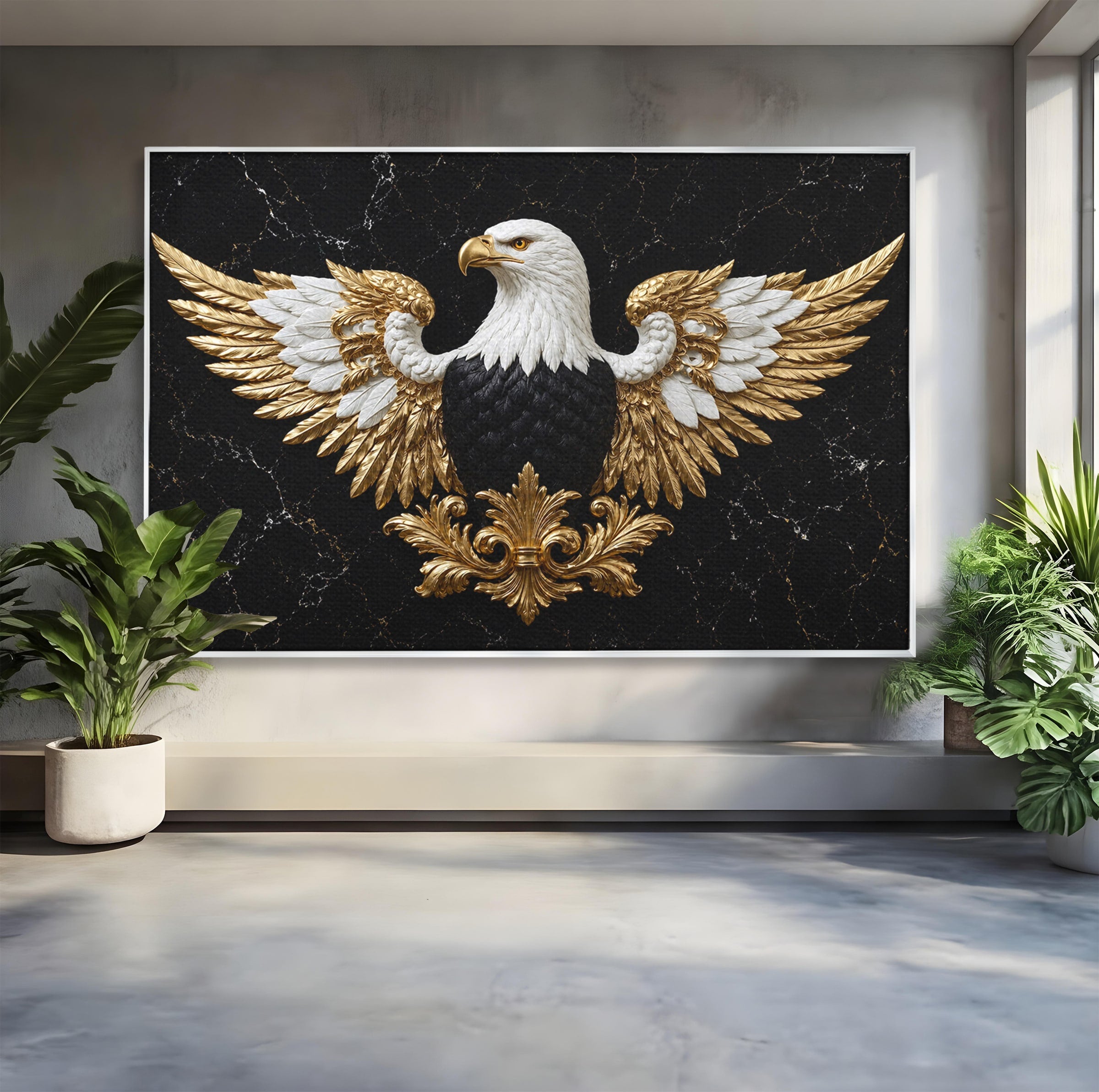Tablou Canvas Premium LuxCanva® M1568, Vultur Imperial, Vultur, Imperial, Majestic, Living, Dormitor, Culori Vibrante