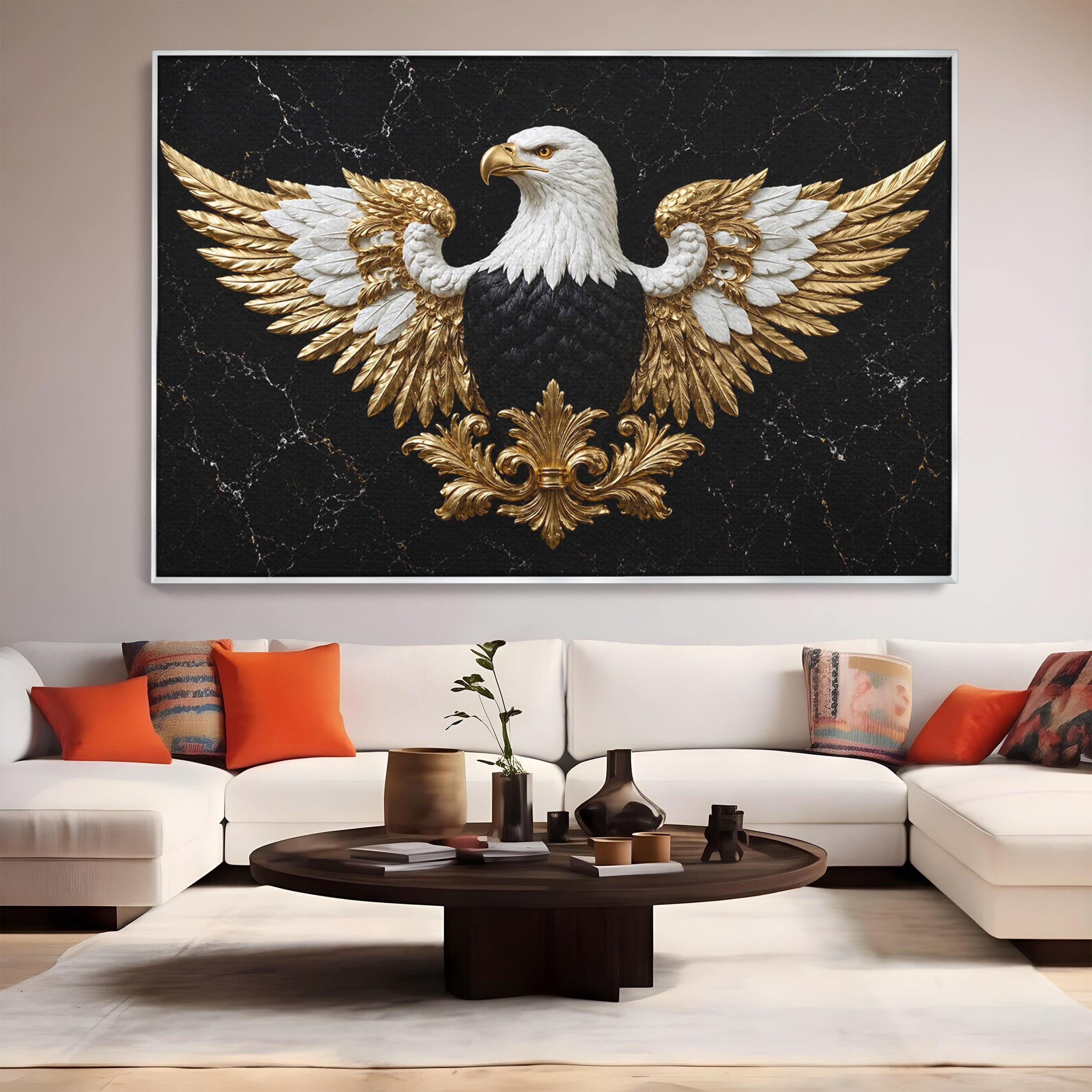 Tablou Canvas Premium LuxCanva® M1568, Vultur Imperial, Vultur, Imperial, Majestic, Living, Dormitor, Culori Vibrante