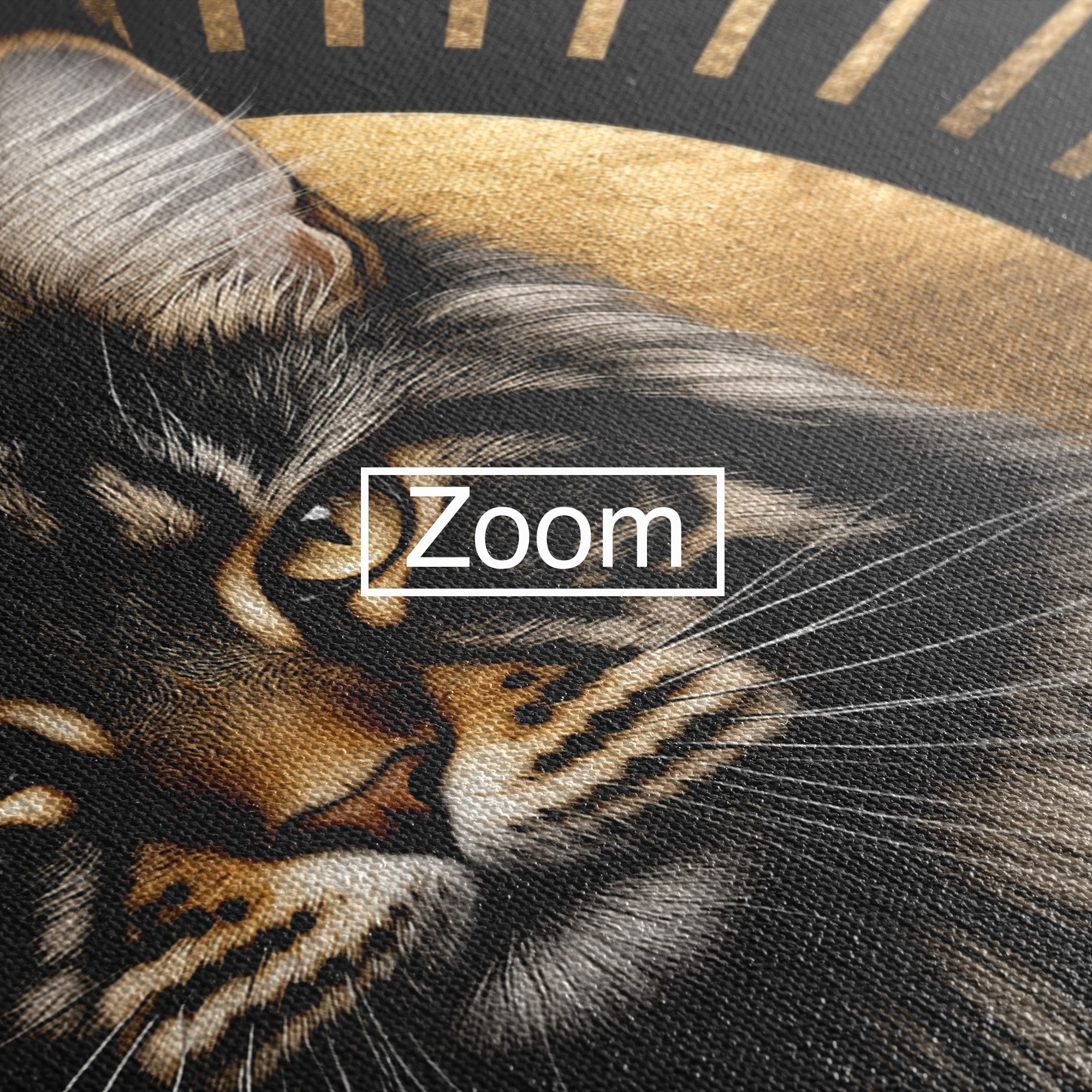 Tablou Canvas Premium LuxCanva® M1569, Pisica Regala, Pisica, Animale, Eleganta, Portret, Living, Birou, Culori Vibrante