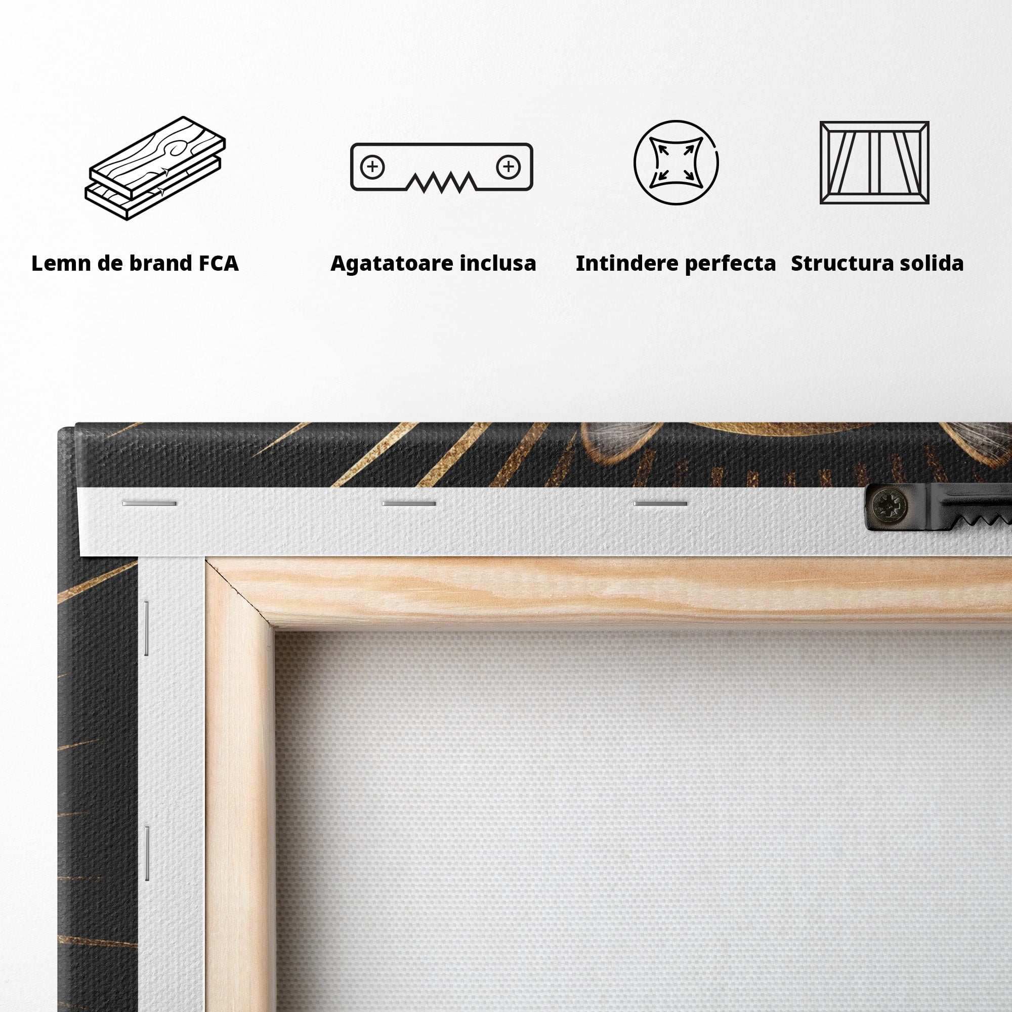 Tablou Canvas Premium LuxCanva® M1569, Pisica Regala, Pisica, Animale, Eleganta, Portret, Living, Birou, Culori Vibrante
