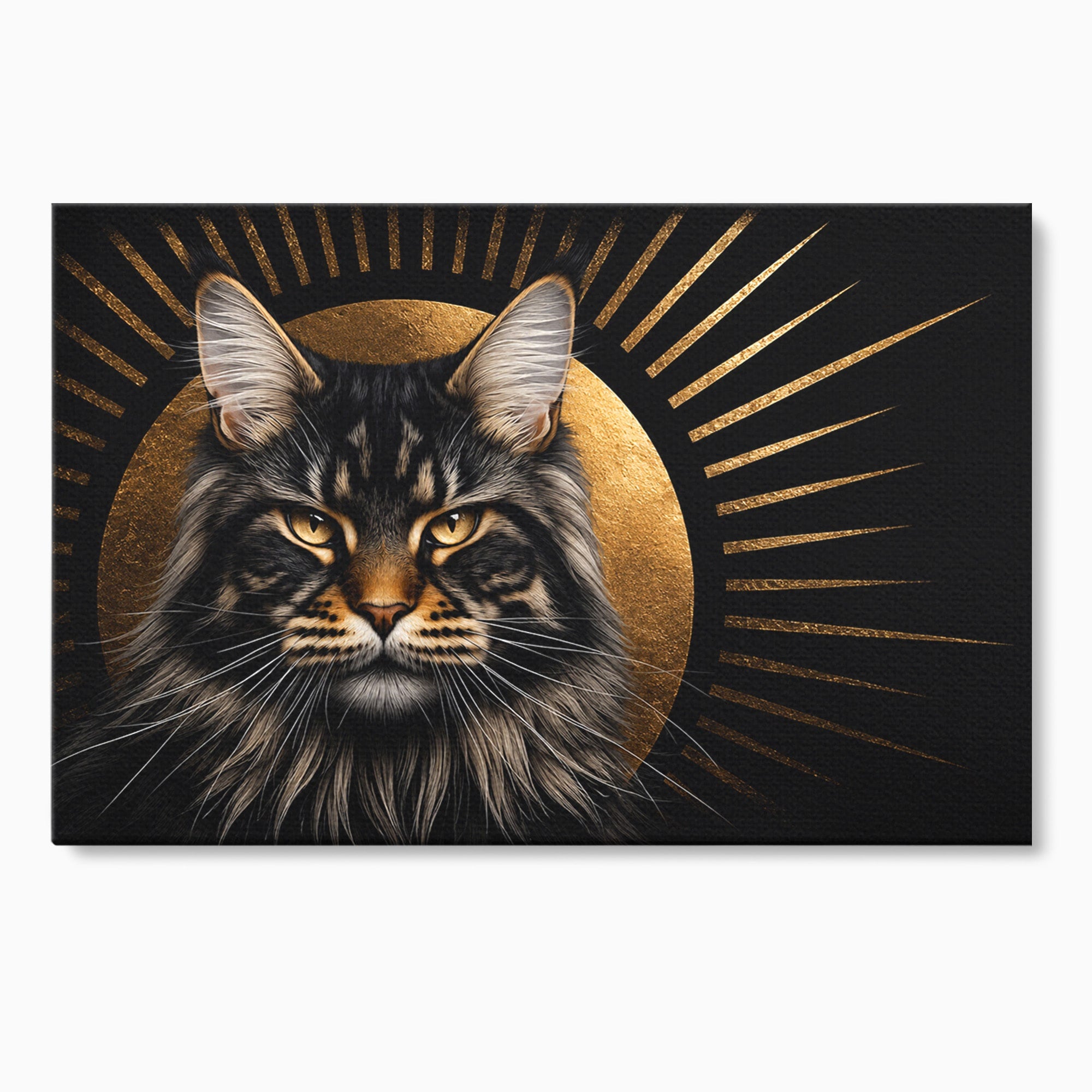 Tablou Canvas Premium LuxCanva® M1569, Pisica Regala, Pisica, Animale, Eleganta, Portret, Living, Birou, Culori Vibrante