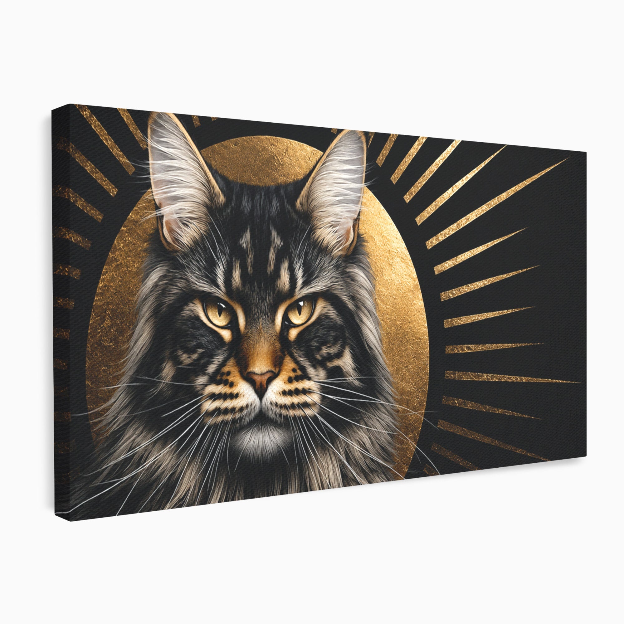 Tablou Canvas Premium LuxCanva® M1569, Pisica Regala, Pisica, Animale, Eleganta, Portret, Living, Birou, Culori Vibrante