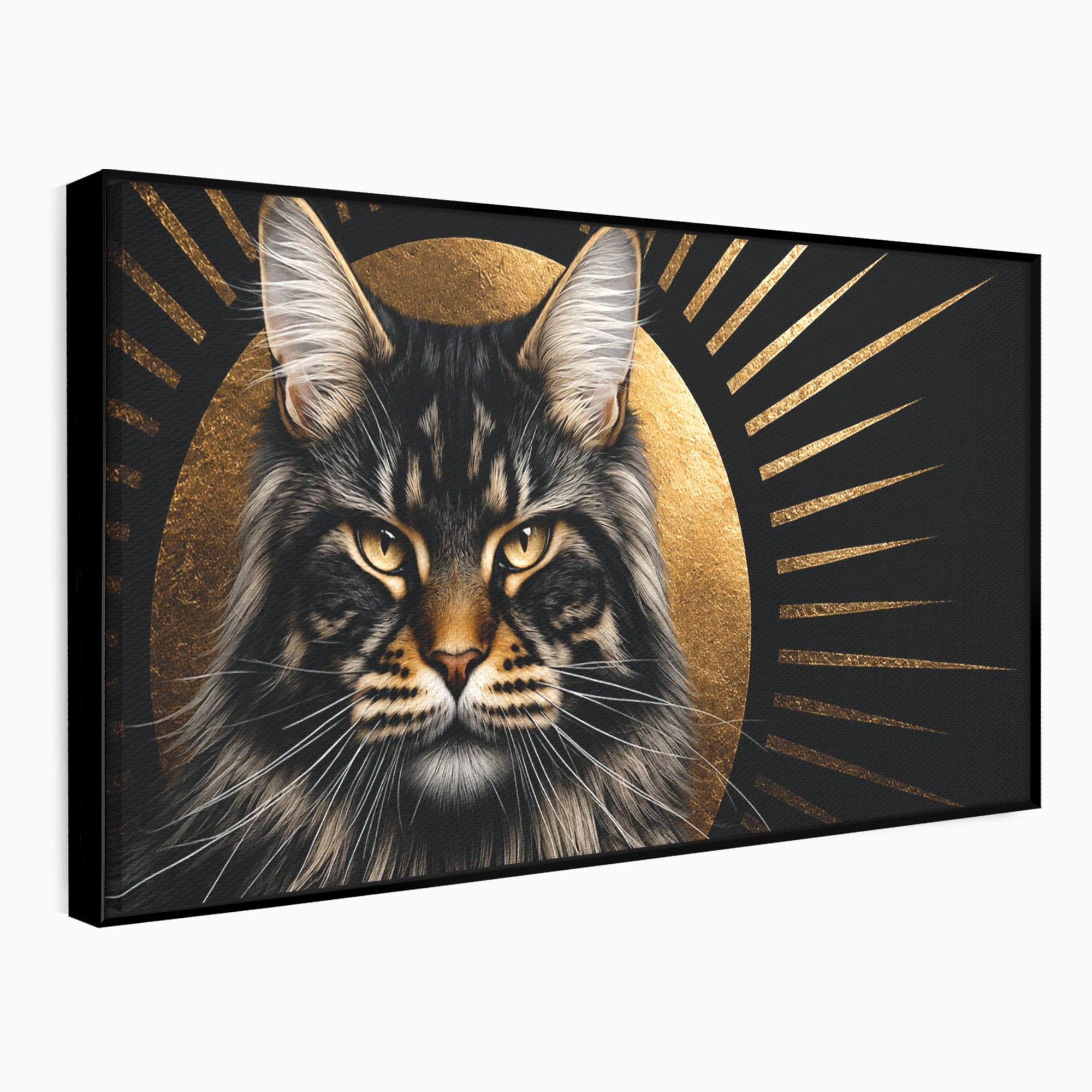 Tablou Canvas Premium LuxCanva® M1569, Pisica Regala, Pisica, Animale, Eleganta, Portret, Living, Birou, Culori Vibrante