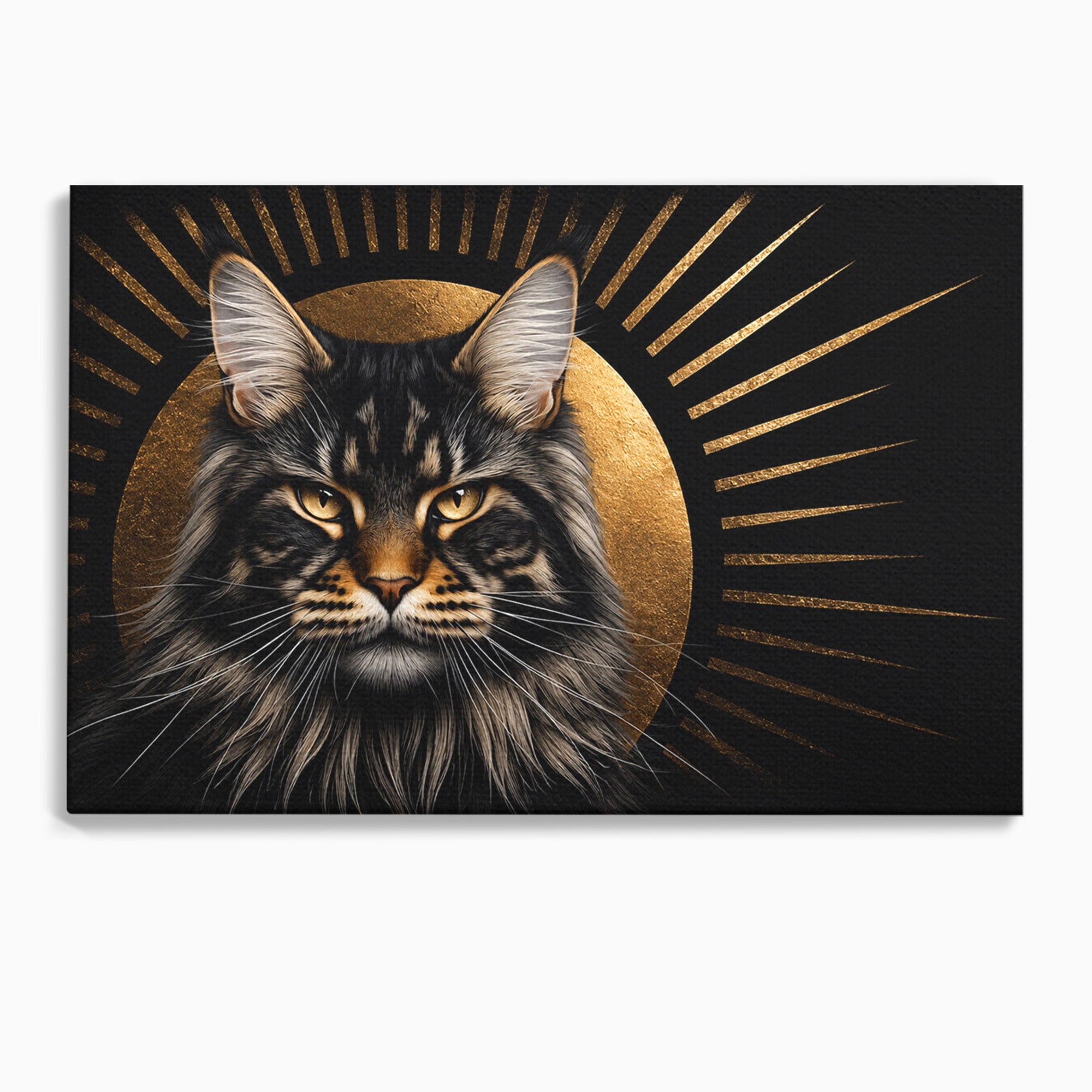Tablou Canvas Premium LuxCanva® M1569, Pisica Regala, Pisica, Animale, Eleganta, Portret, Living, Birou, Culori Vibrante