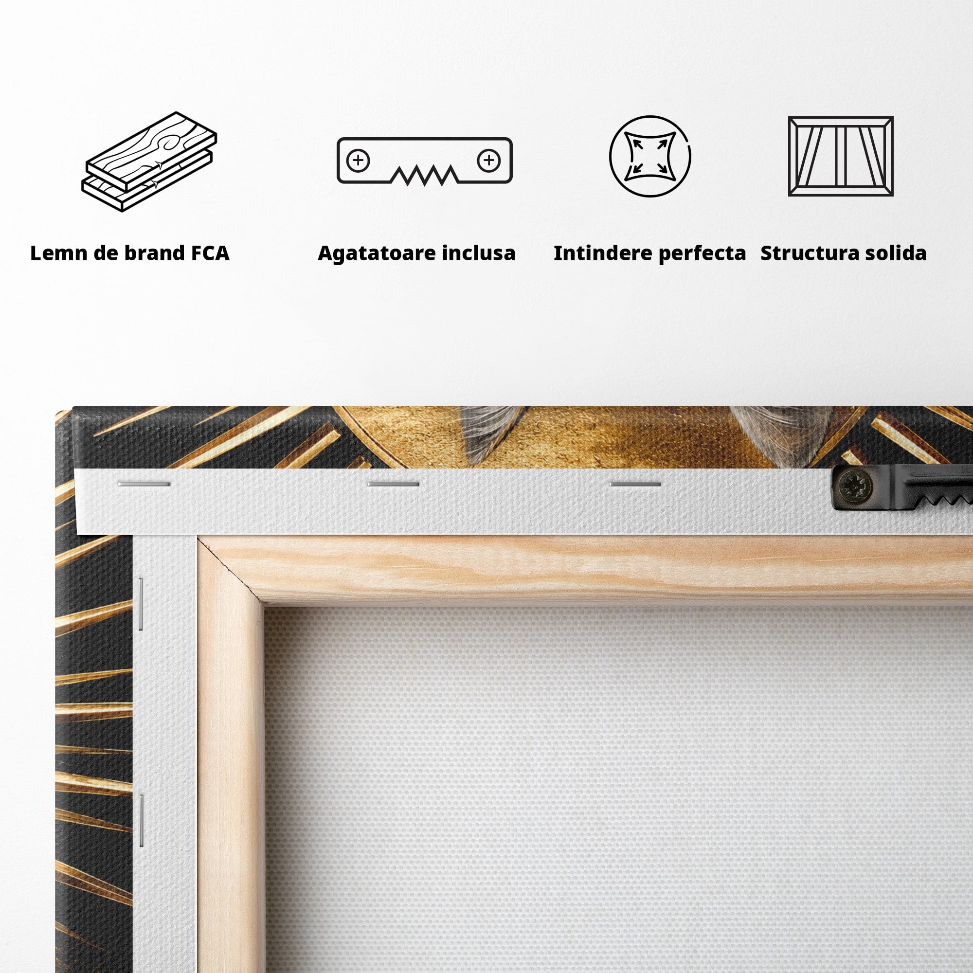 Tablou Canvas Premium LuxCanva® M1570, Micul Rege, Pisica, Animale, Portret, Eleganta, Living, Culori Vibrante