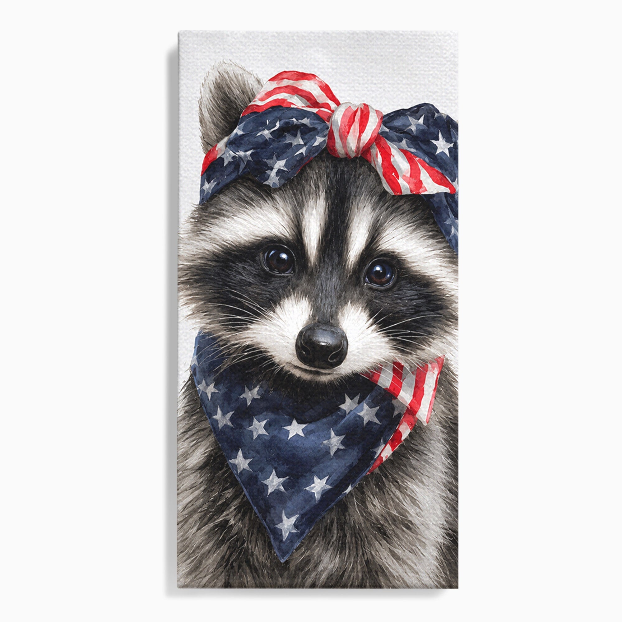 Tablou Canvas Premium LuxCanva® M1571, Raton Patriotic, Raton, Animale, Portret, Stele, Living, Birou, Culori Vibrante
