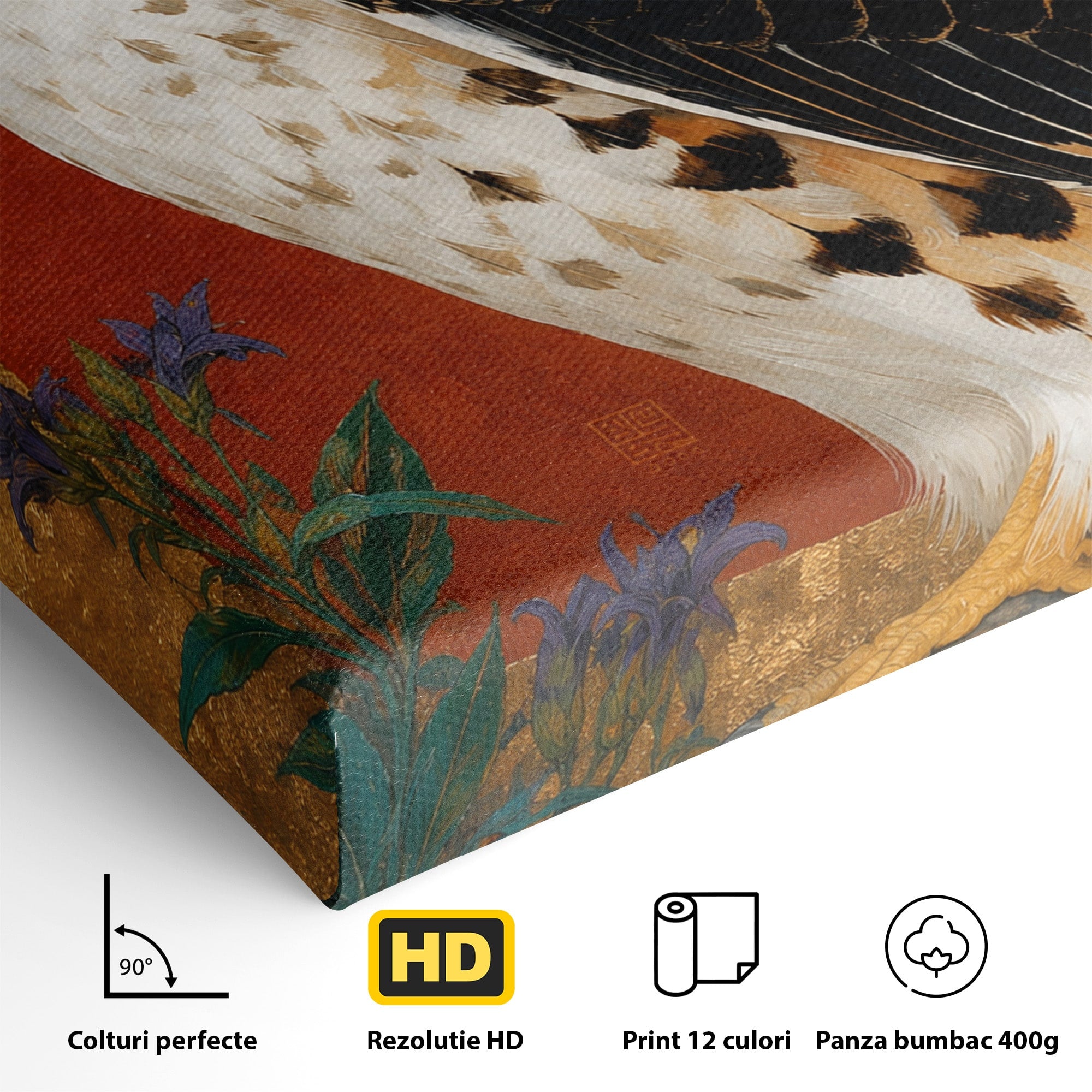 Tablou Canvas Premium LuxCanva® M1576, Vultur Regal, Vultur, Pasare, Natura, Portret, Living, Birou, Culori Vibrante