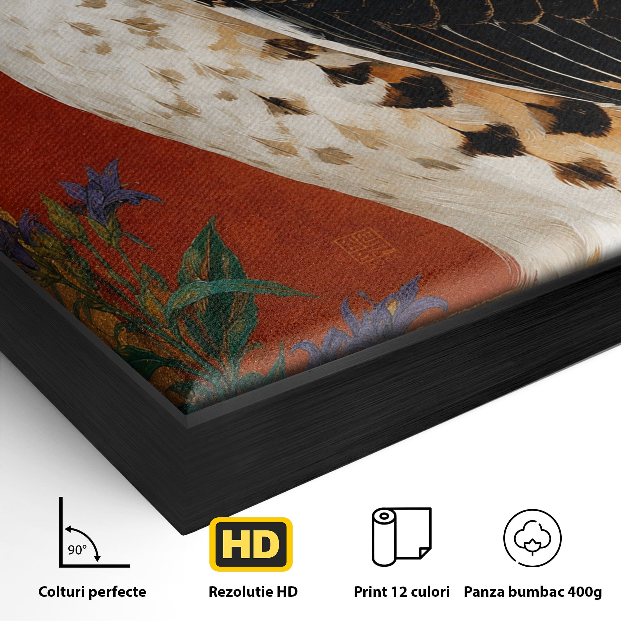 Tablou Canvas Premium LuxCanva® M1576, Vultur Regal, Vultur, Pasare, Natura, Portret, Living, Birou, Culori Vibrante