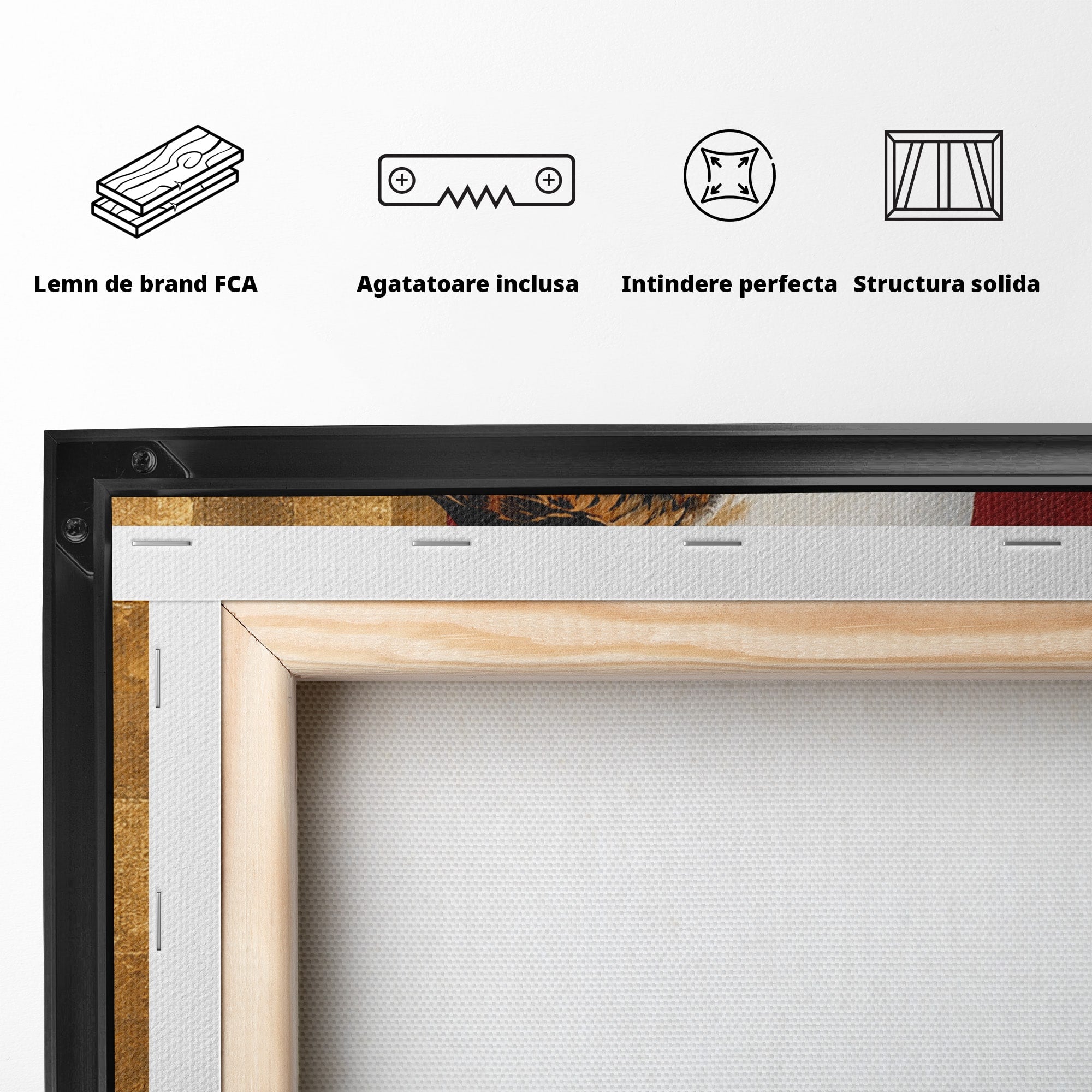 Tablou Canvas Premium LuxCanva® M1576, Vultur Regal, Vultur, Pasare, Natura, Portret, Living, Birou, Culori Vibrante