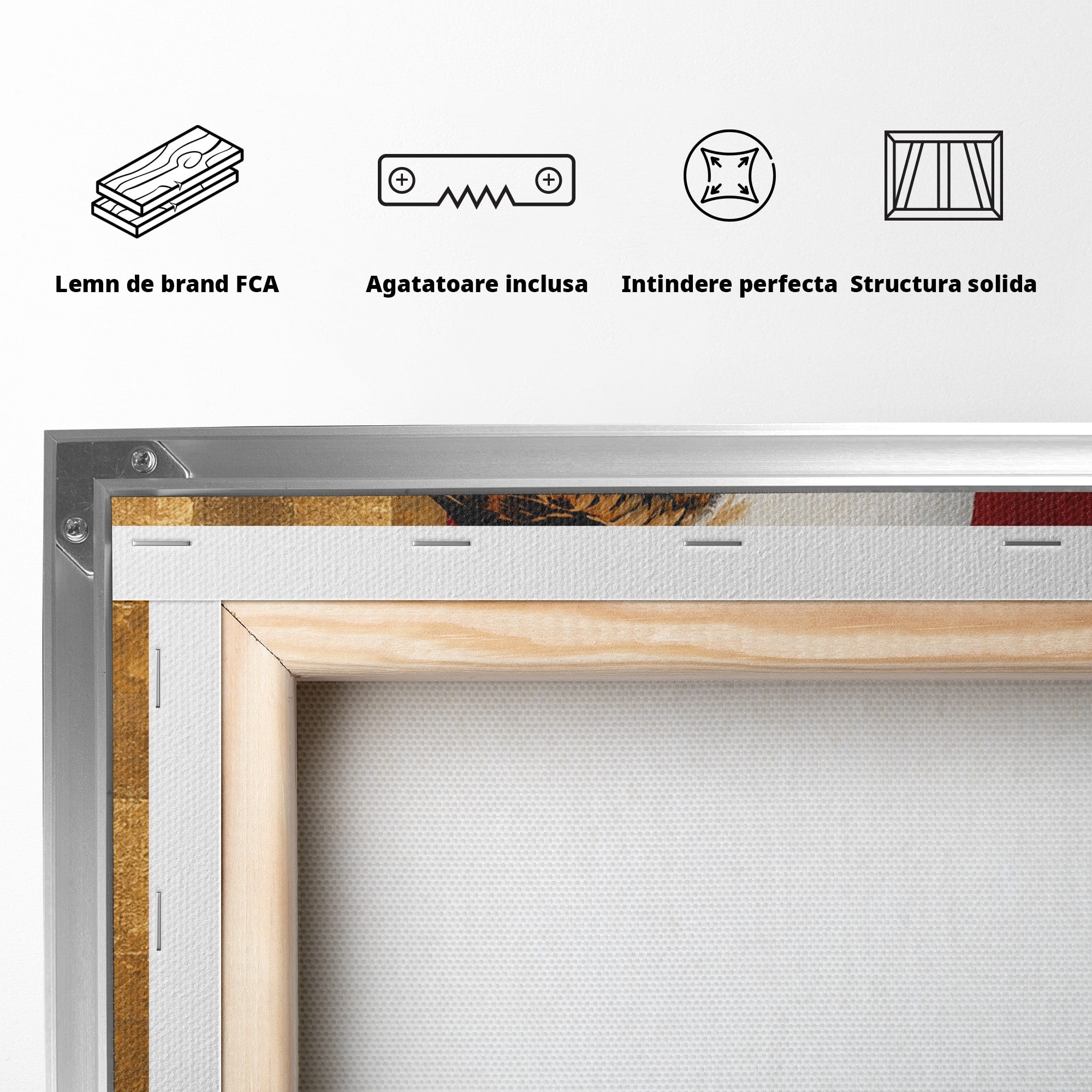 Tablou Canvas Premium LuxCanva® M1576, Vultur Regal, Vultur, Pasare, Natura, Portret, Living, Birou, Culori Vibrante