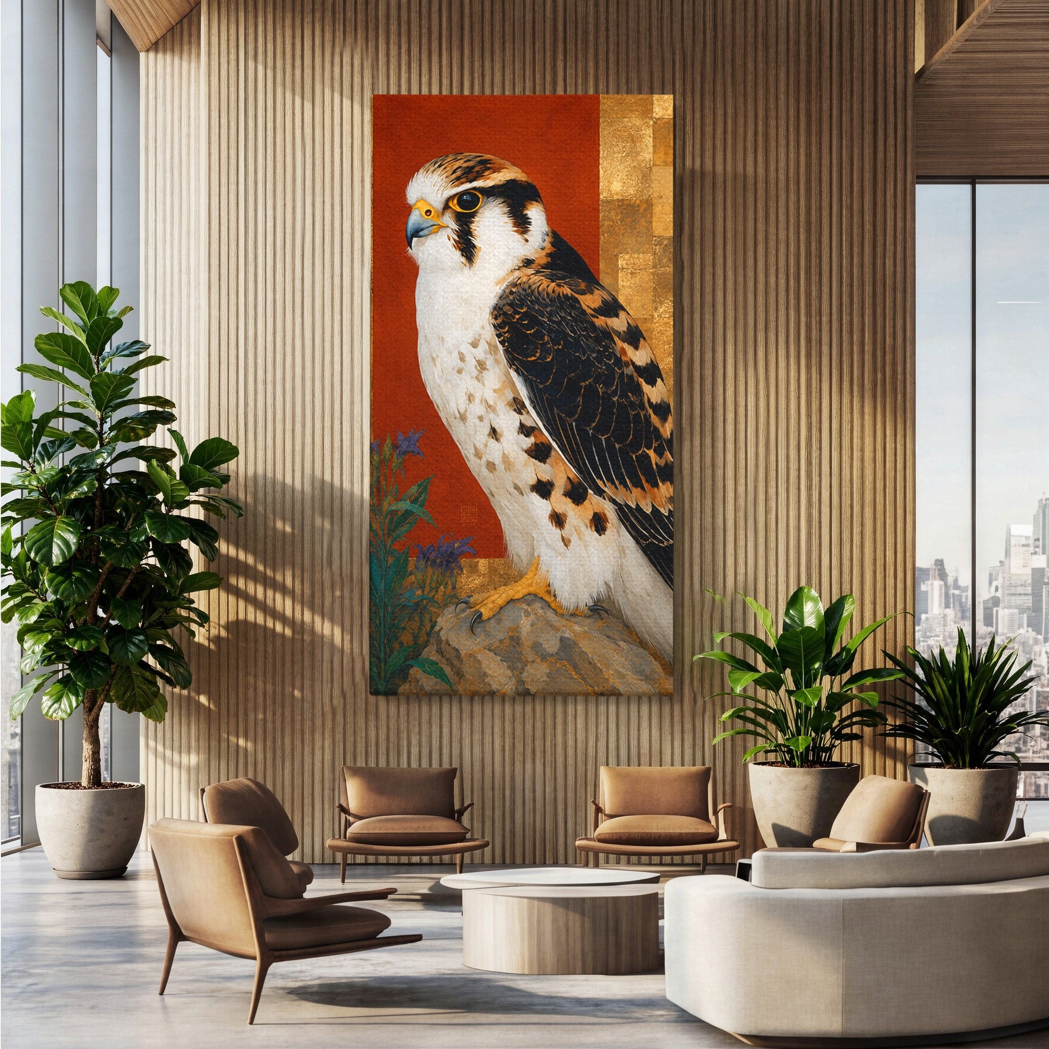 Tablou Canvas Premium LuxCanva® M1576, Vultur Regal, Vultur, Pasare, Natura, Portret, Living, Birou, Culori Vibrante