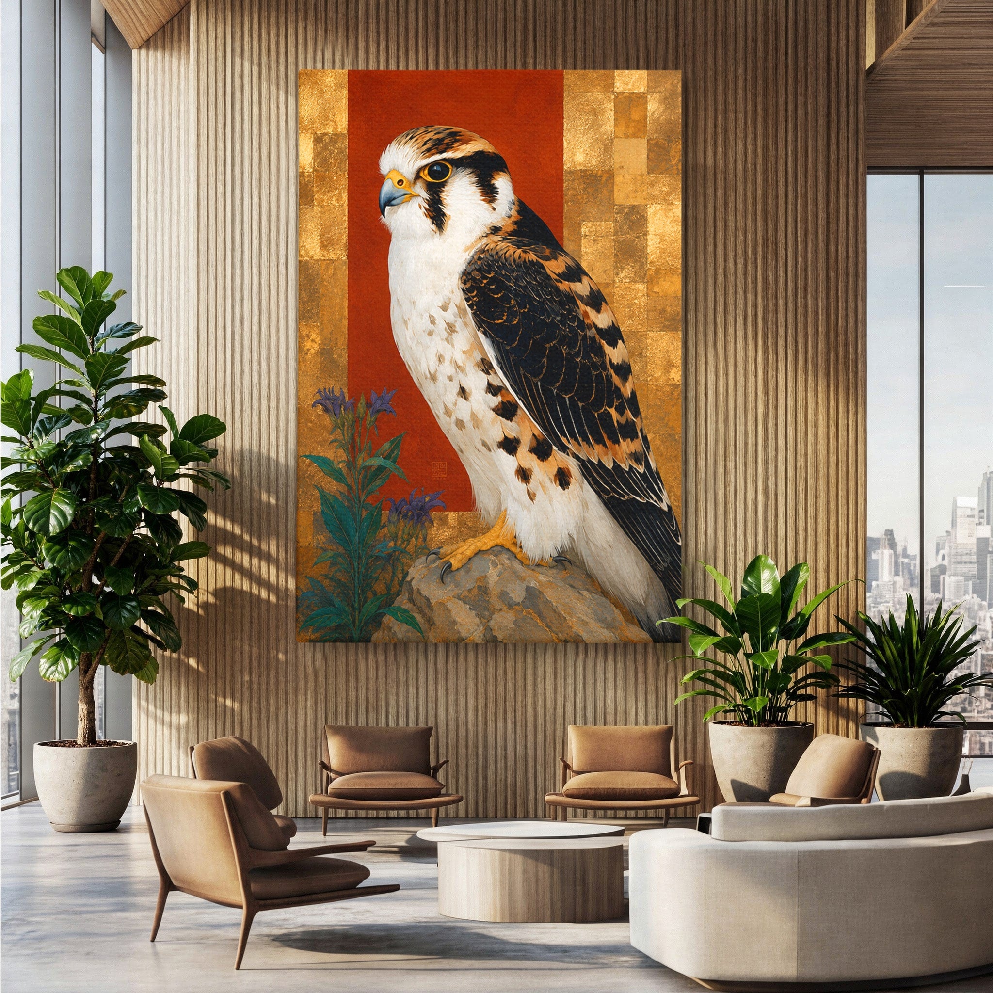 Tablou Canvas Premium LuxCanva® M1576, Vultur Regal, Vultur, Pasare, Natura, Portret, Living, Birou, Culori Vibrante