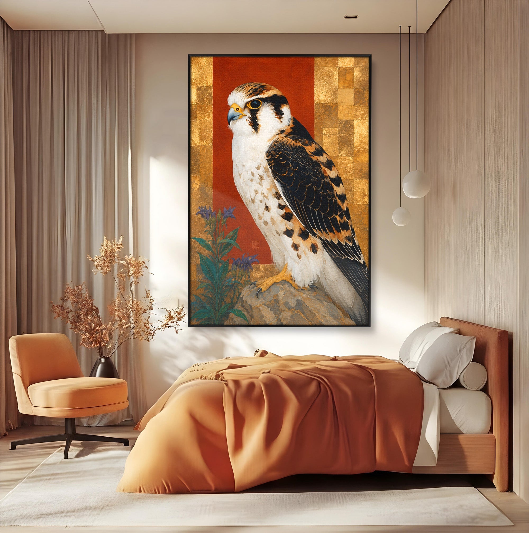 Tablou Canvas Premium LuxCanva® M1576, Vultur Regal, Vultur, Pasare, Natura, Portret, Living, Birou, Culori Vibrante