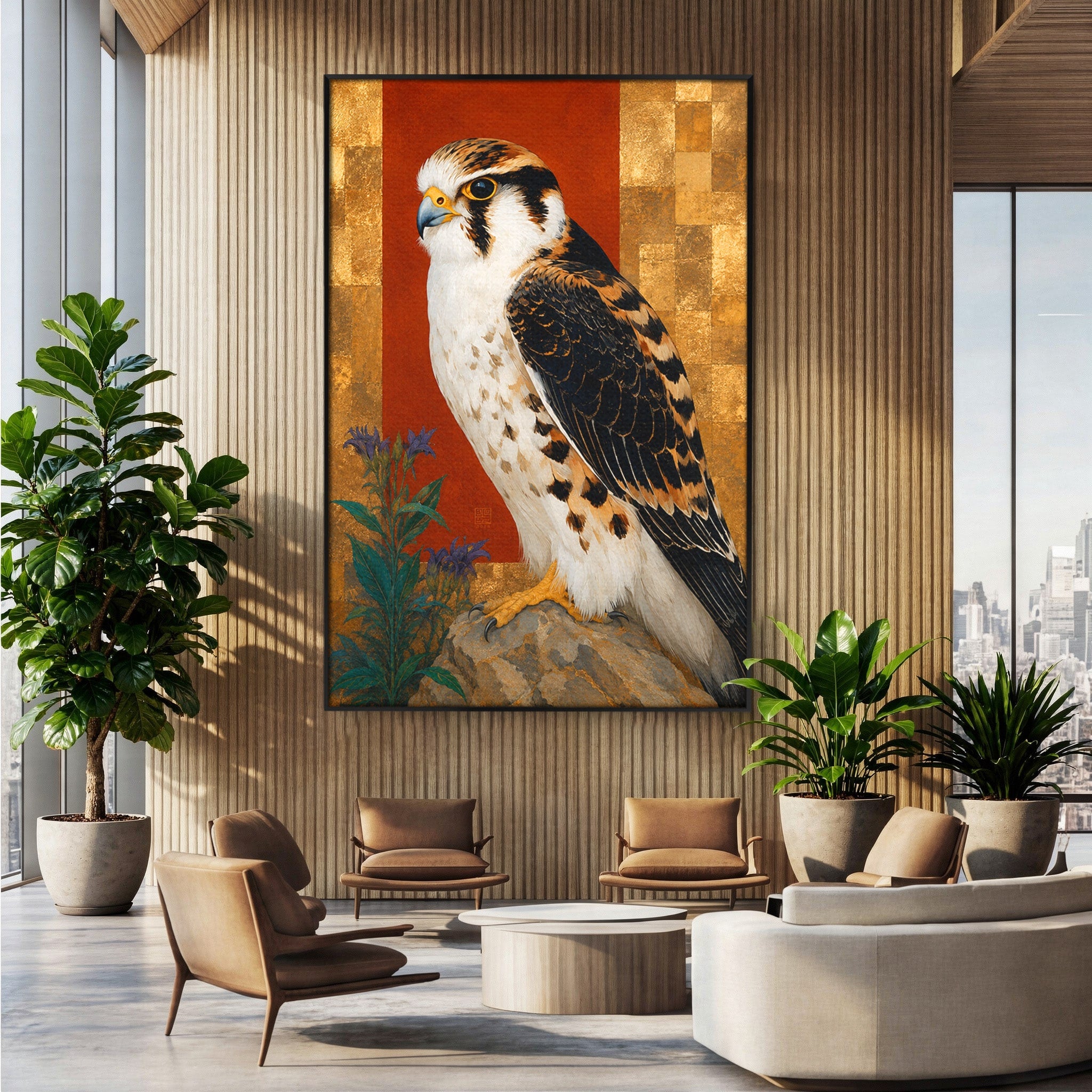 Tablou Canvas Premium LuxCanva® M1576, Vultur Regal, Vultur, Pasare, Natura, Portret, Living, Birou, Culori Vibrante
