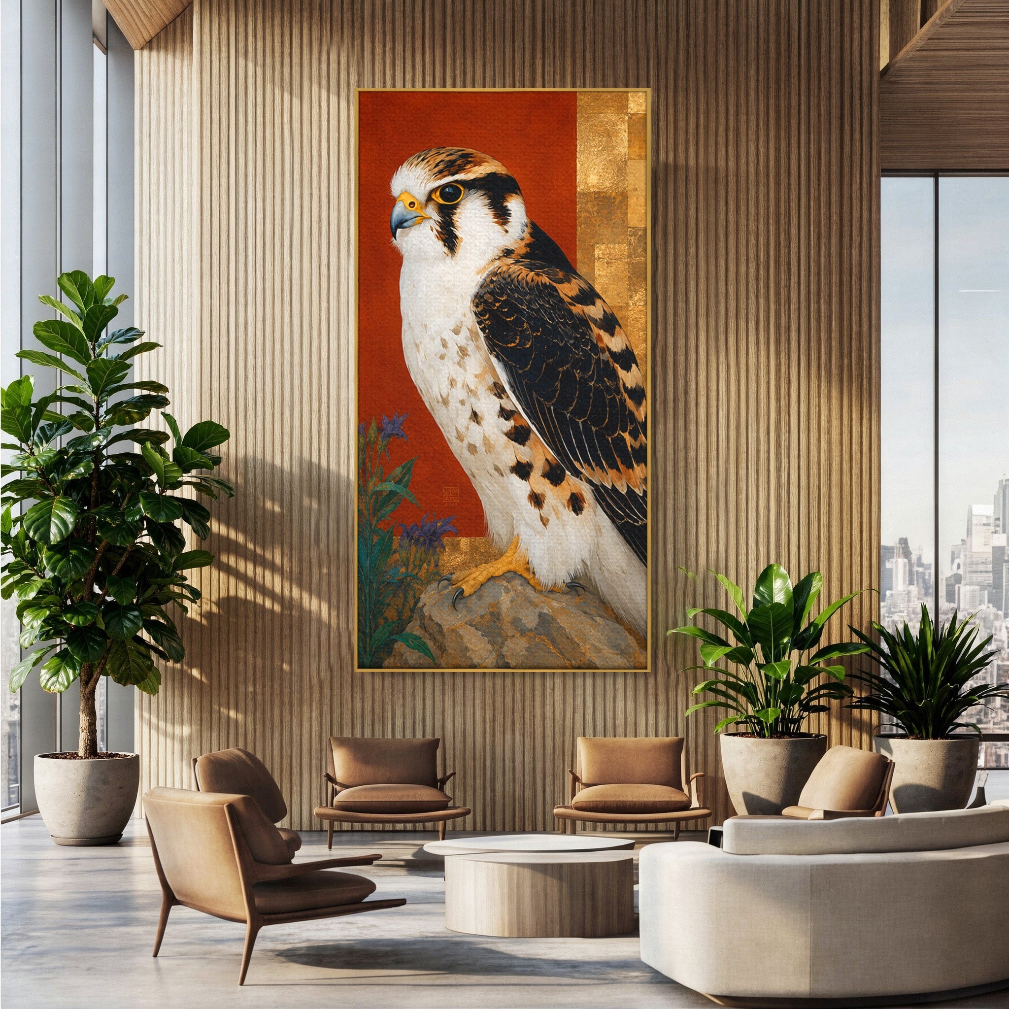 Tablou Canvas Premium LuxCanva® M1576, Vultur Regal, Vultur, Pasare, Natura, Portret, Living, Birou, Culori Vibrante