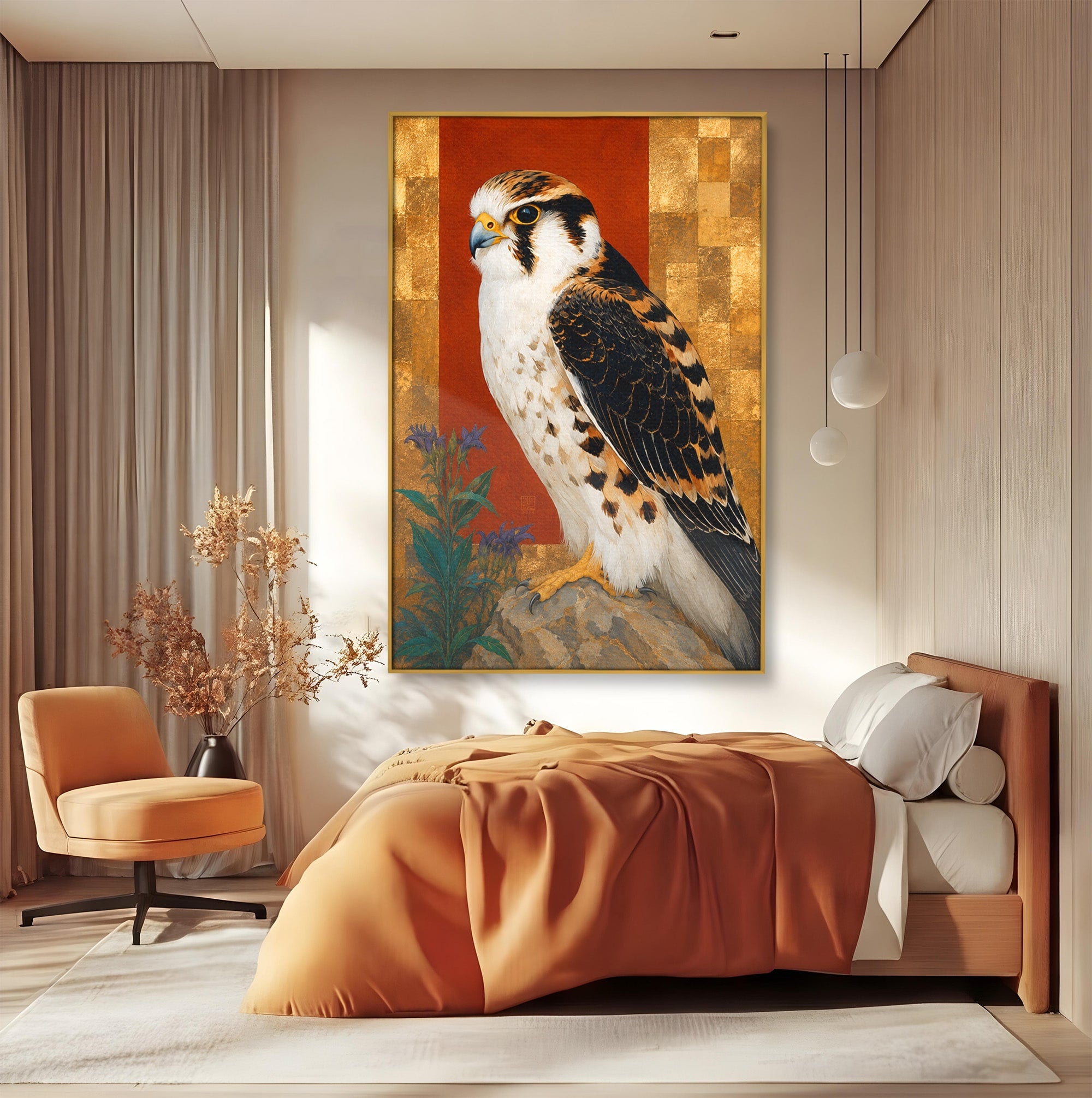 Tablou Canvas Premium LuxCanva® M1576, Vultur Regal, Vultur, Pasare, Natura, Portret, Living, Birou, Culori Vibrante