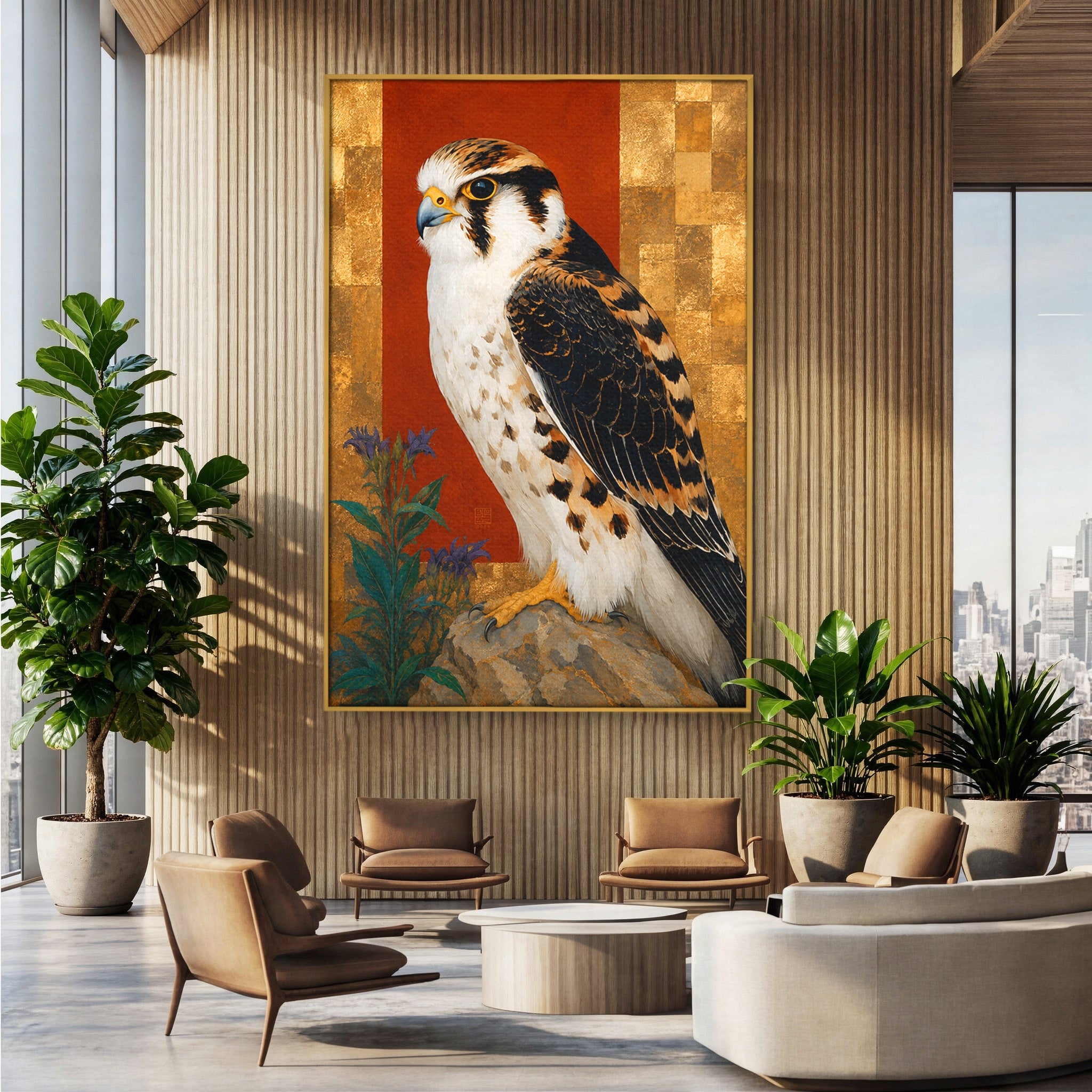Tablou Canvas Premium LuxCanva® M1576, Vultur Regal, Vultur, Pasare, Natura, Portret, Living, Birou, Culori Vibrante