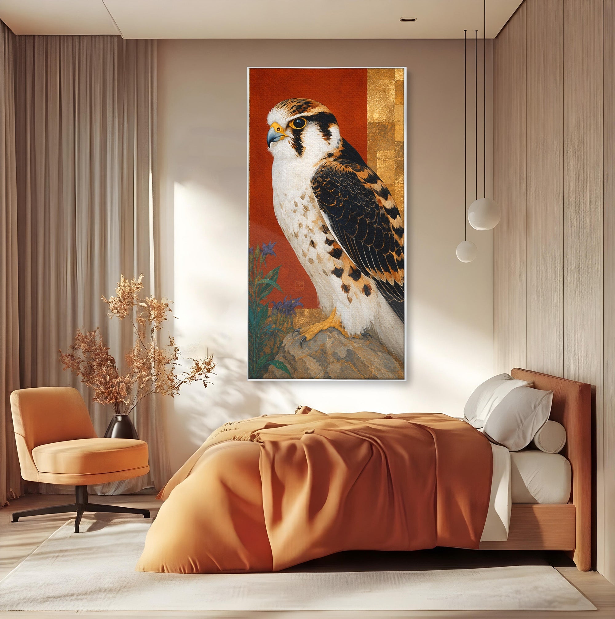 Tablou Canvas Premium LuxCanva® M1576, Vultur Regal, Vultur, Pasare, Natura, Portret, Living, Birou, Culori Vibrante