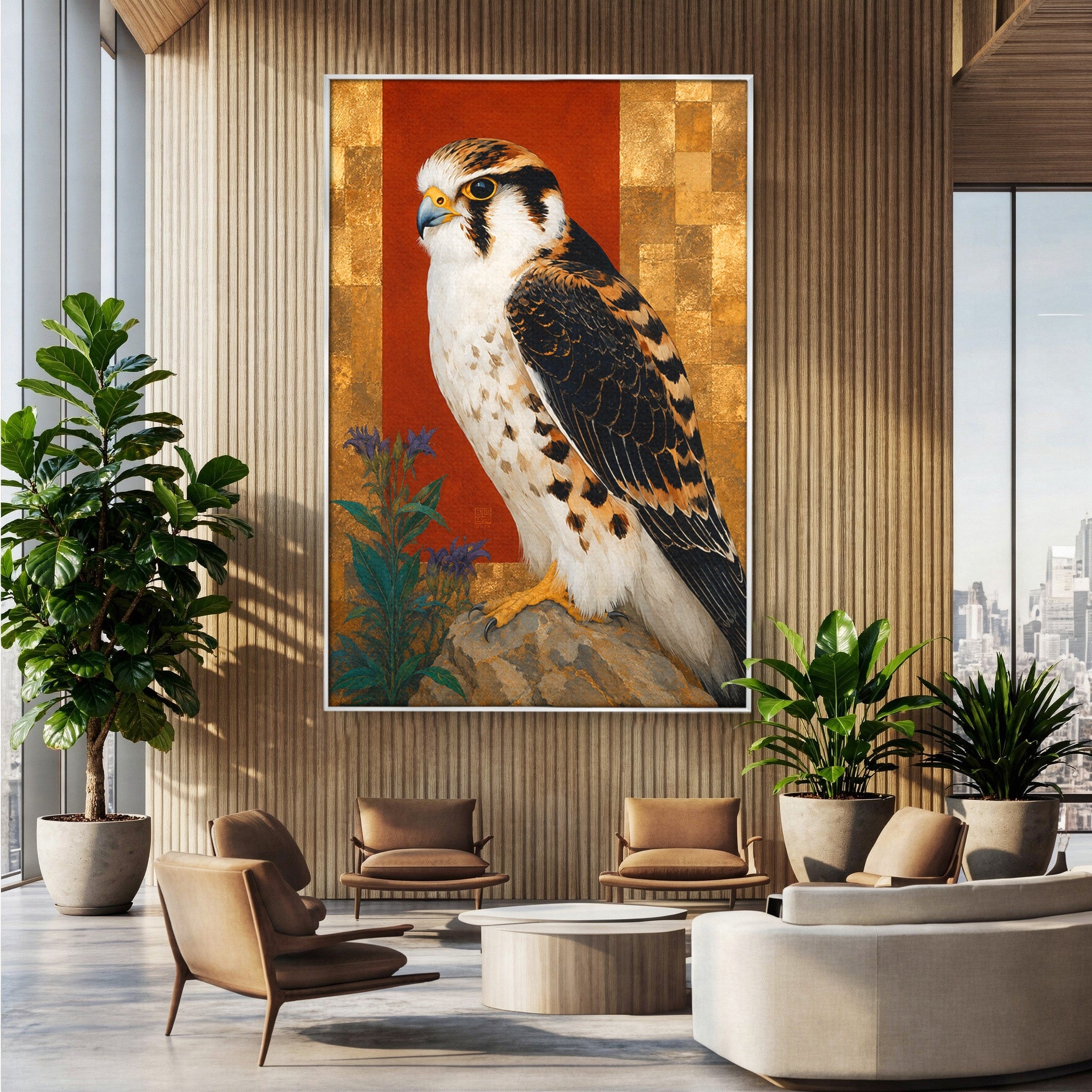 Tablou Canvas Premium LuxCanva® M1576, Vultur Regal, Vultur, Pasare, Natura, Portret, Living, Birou, Culori Vibrante